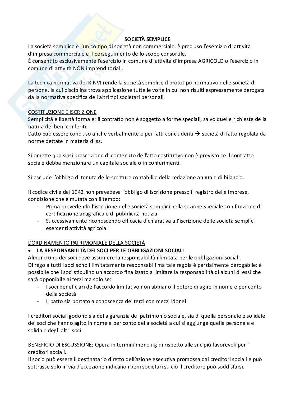 Schemi riassuntivi dell'esame di Diritto commerciale  Pag. 61
