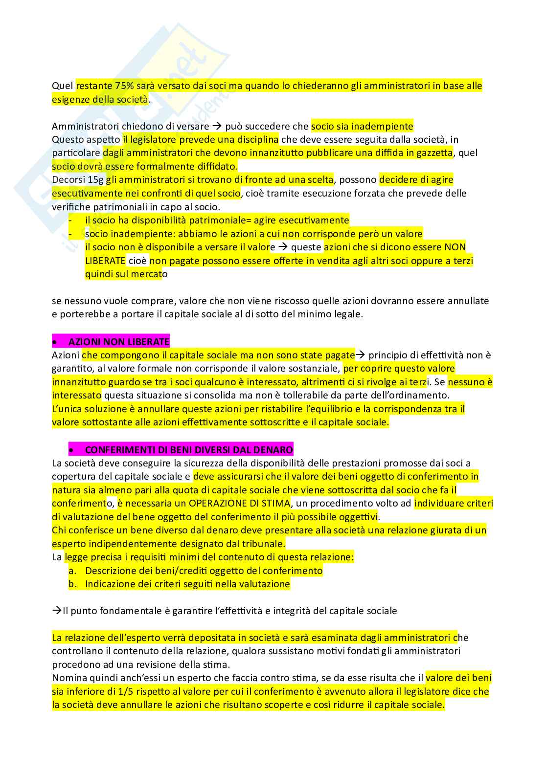 Schemi riassuntivi dell'esame di Diritto commerciale  Pag. 71
