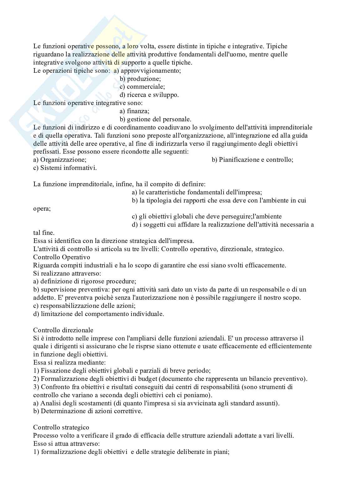 Lezioni di Economia aziendale  Pag. 2