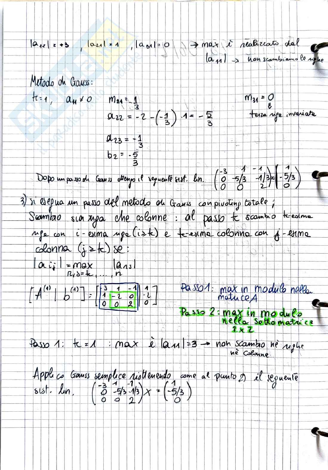 Esame Calcolo numerico 28 Giugno 2021 Pag. 2