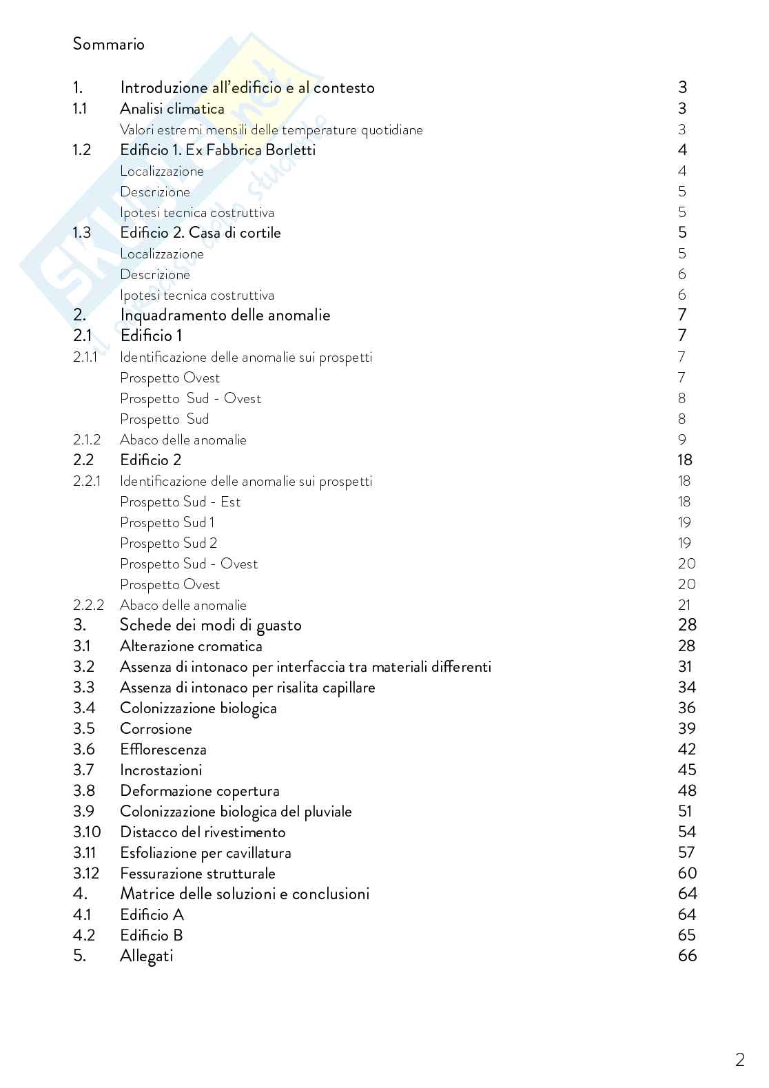 Perizia Patologia e Diagnostica edilizia Pag. 2
