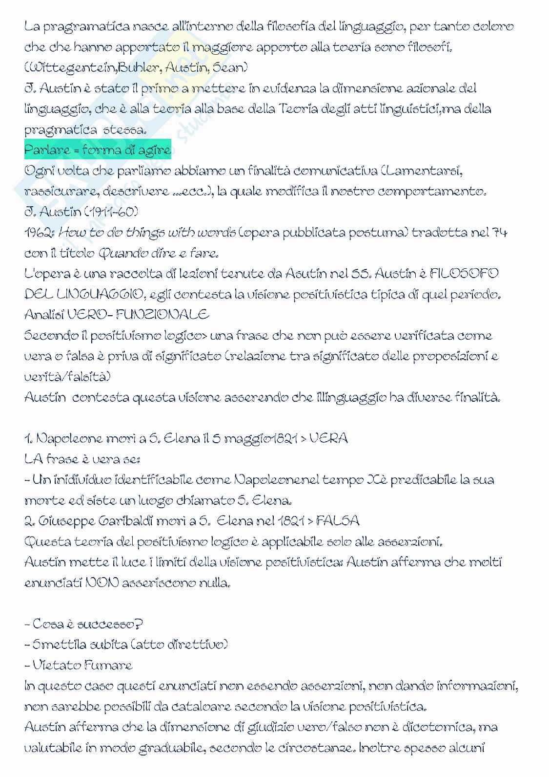 Parte I Linguistica applicata Pag. 16