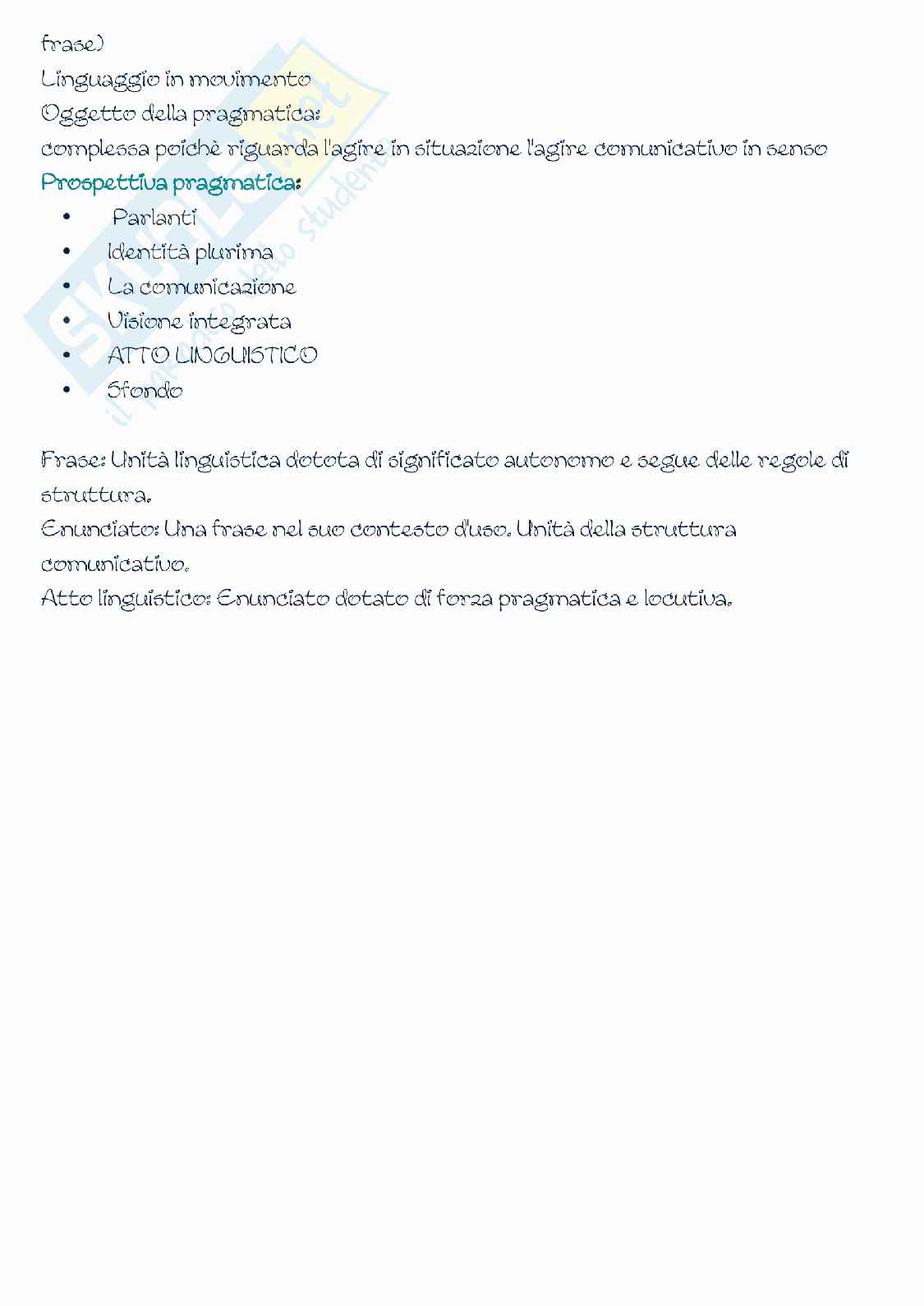 Parte I Linguistica applicata Pag. 6