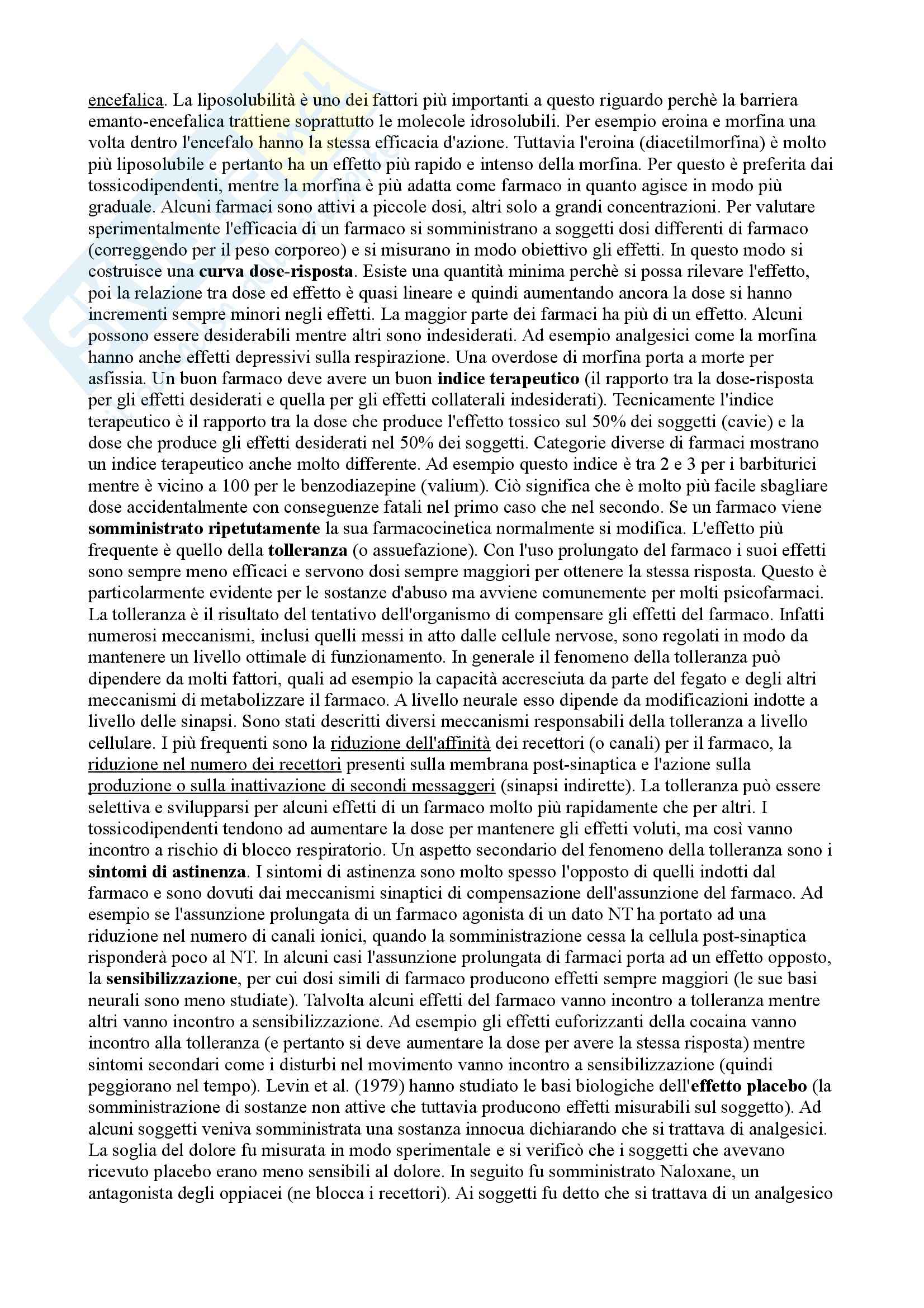 Riassunto esame Psicobiologia, prof. Bisazza Pag. 31