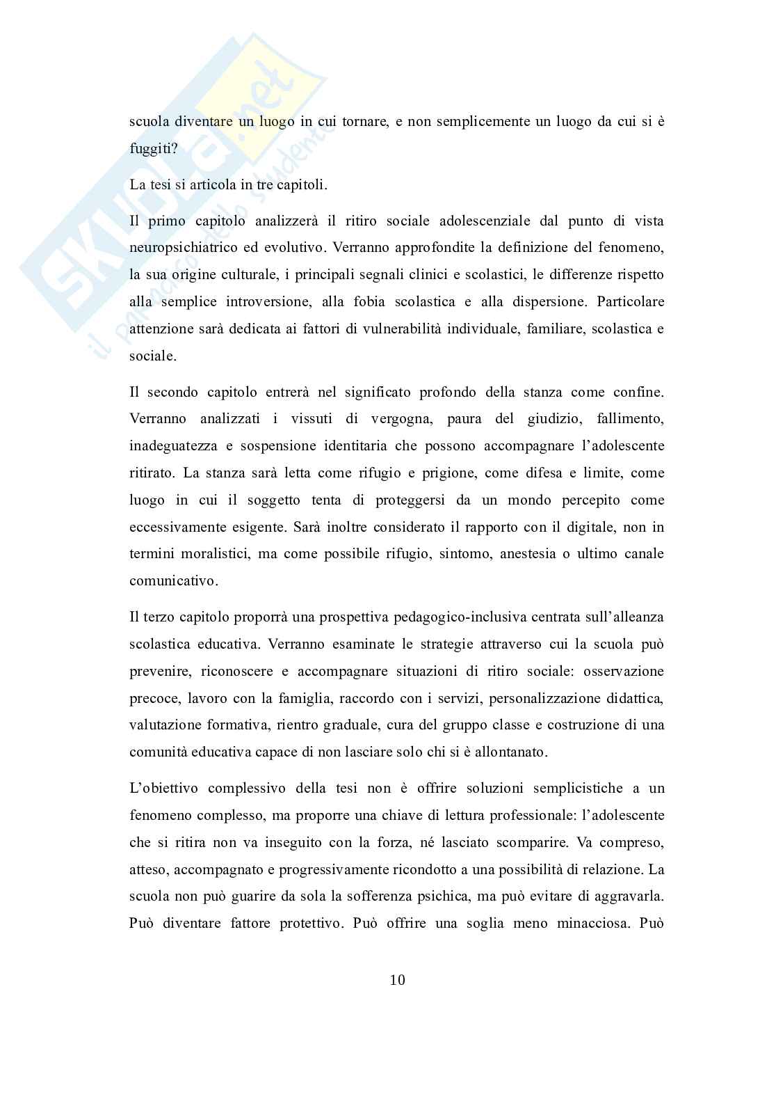 Hikikomori: “la stanza come confine”. Ritiro sociale adolescenziale, sofferenza e vulnerabilità psichica  e alleanza scolastica educativa  Pag. 11