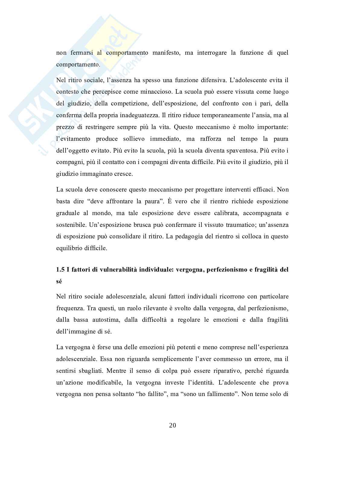 Hikikomori: “la stanza come confine”. Ritiro sociale adolescenziale, sofferenza e vulnerabilità psichica  e alleanza scolastica educativa  Pag. 21