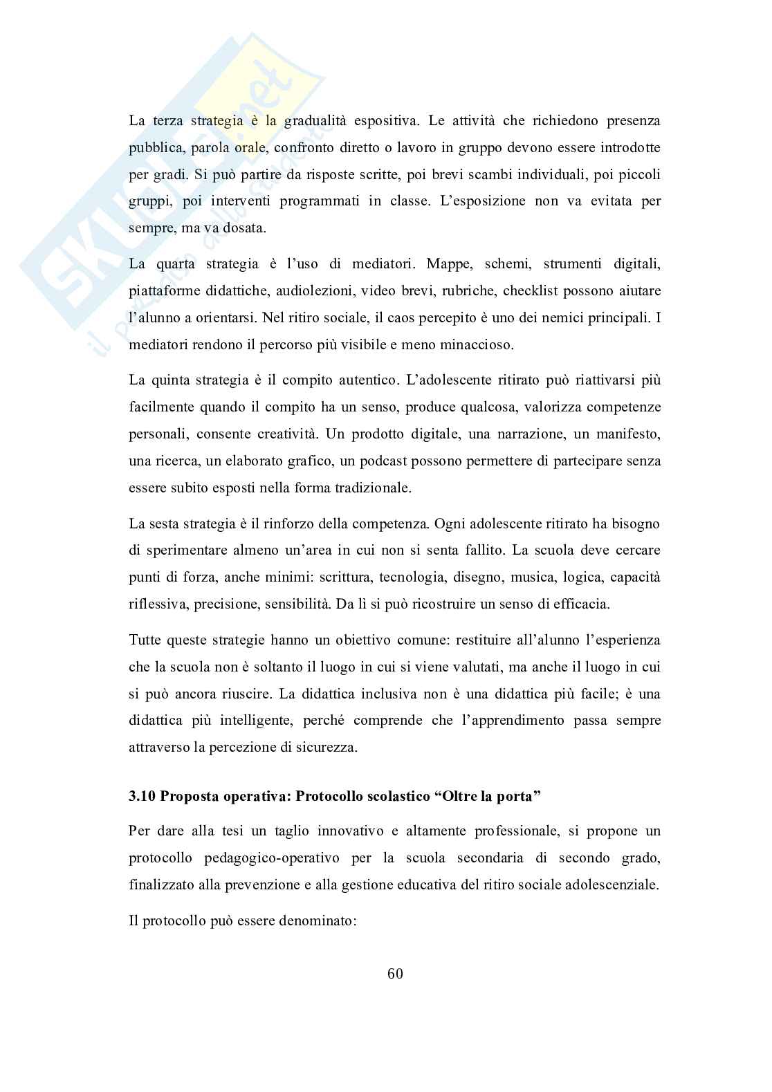 Hikikomori: “la stanza come confine”. Ritiro sociale adolescenziale, sofferenza e vulnerabilità psichica  e alleanza scolastica educativa  Pag. 61