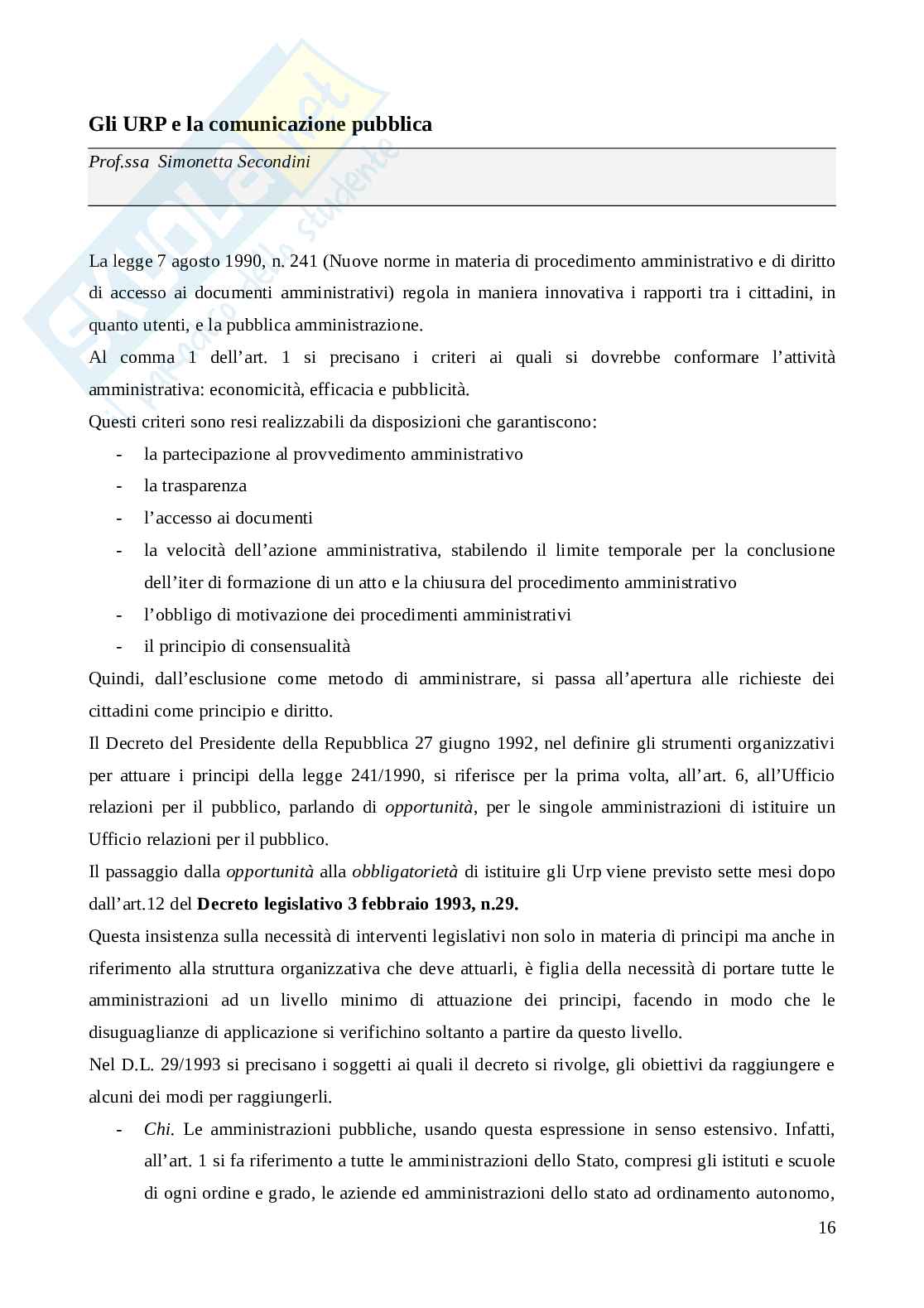 Comunicazione Pag. 16