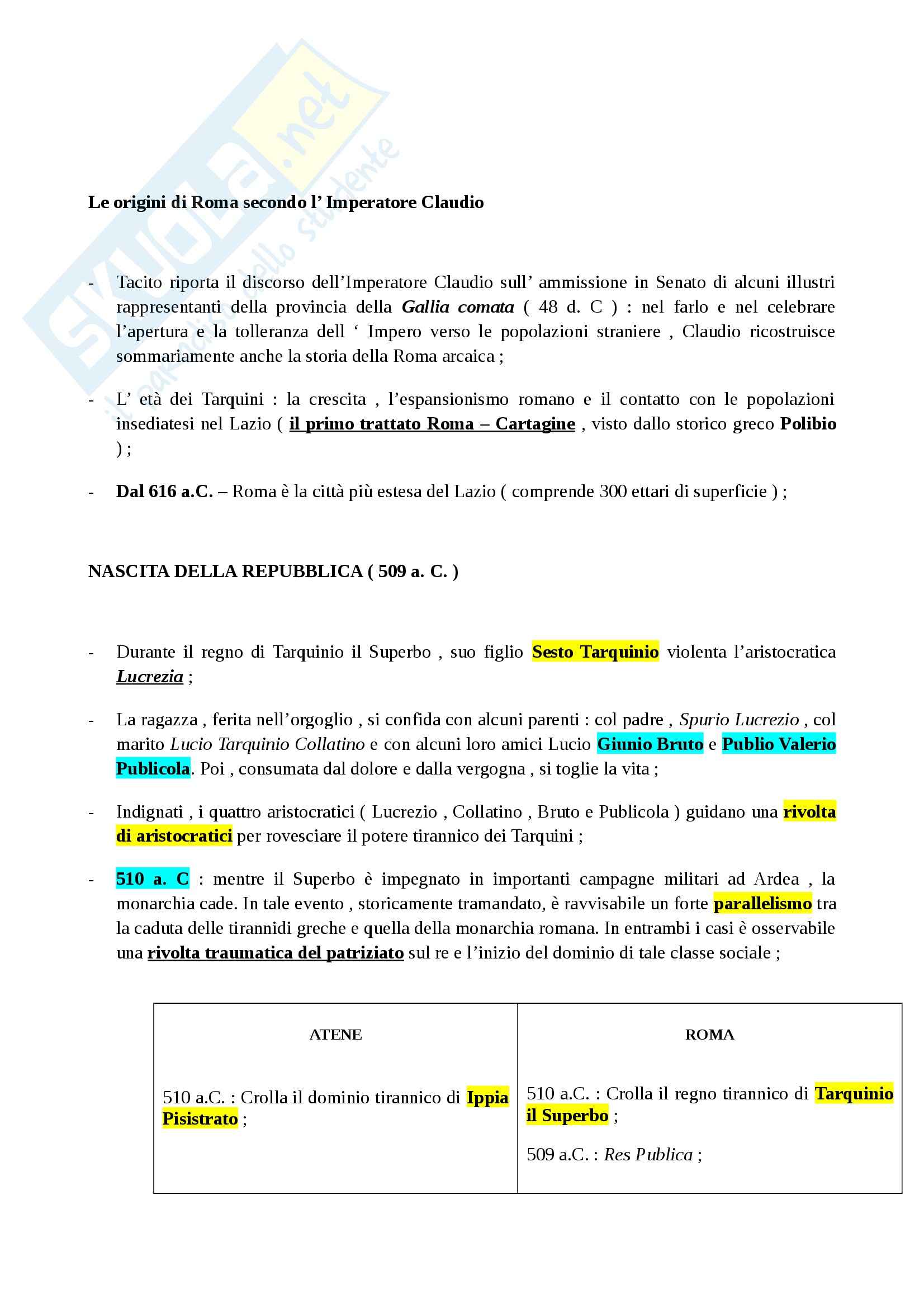 Riassunto esame Storia Romana, prof. Merola Pag. 26