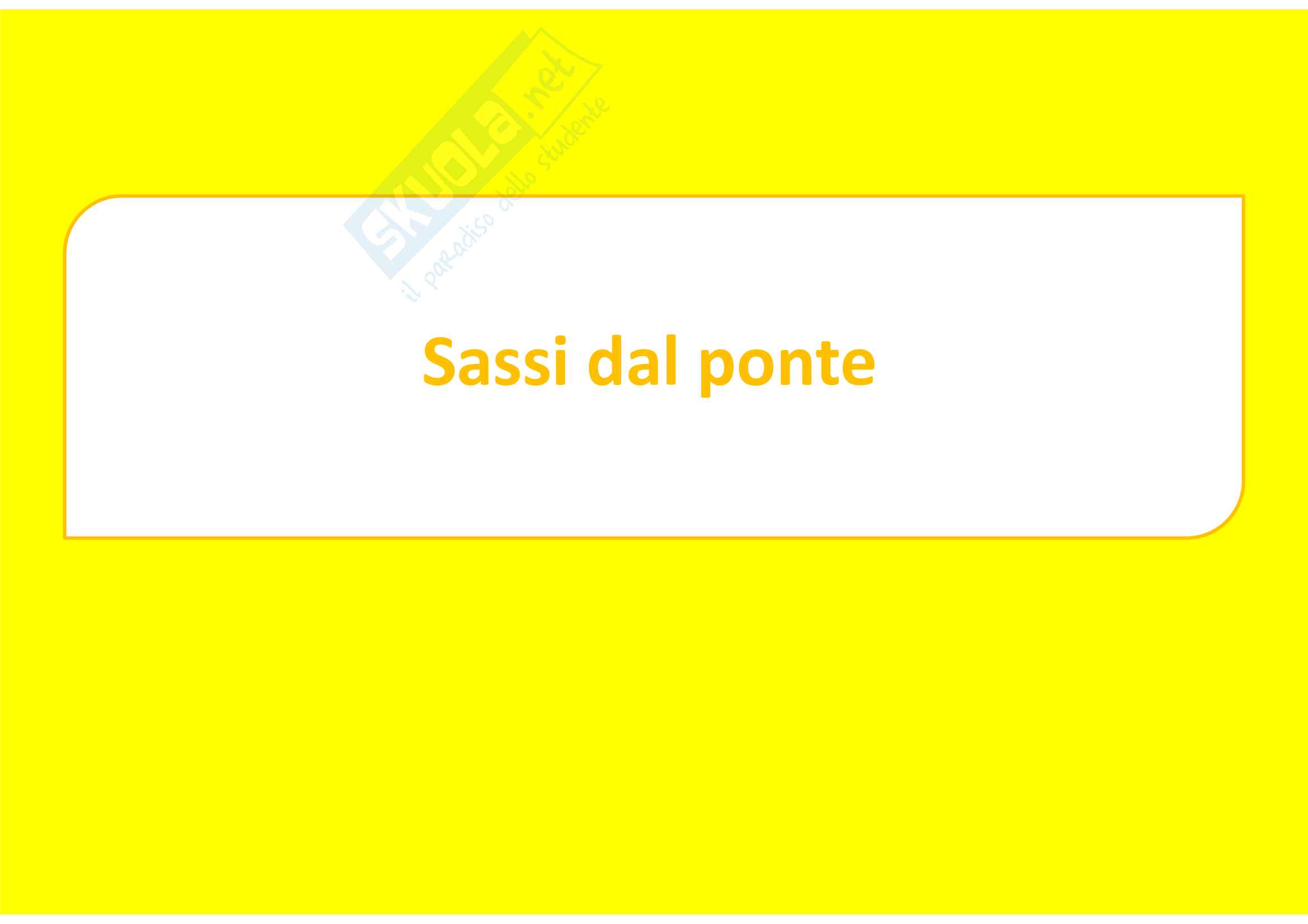 Sassi dal ponte Pag. 1