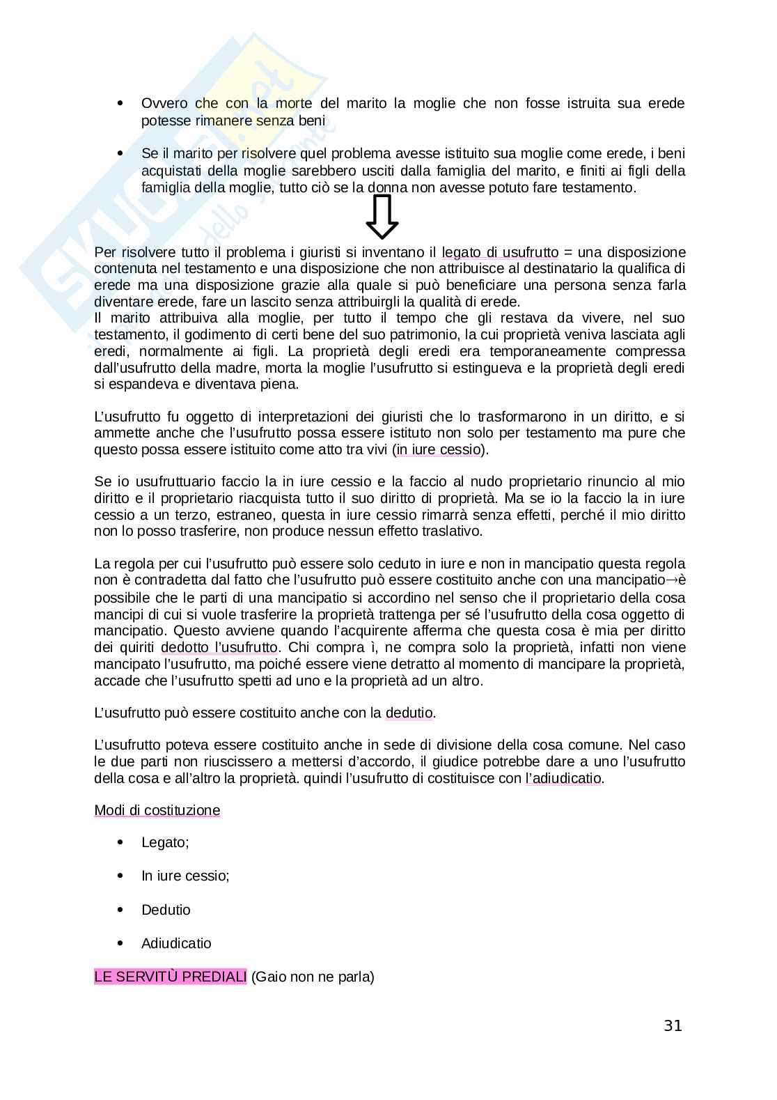 Istituzioni di diritto romano Pag. 31