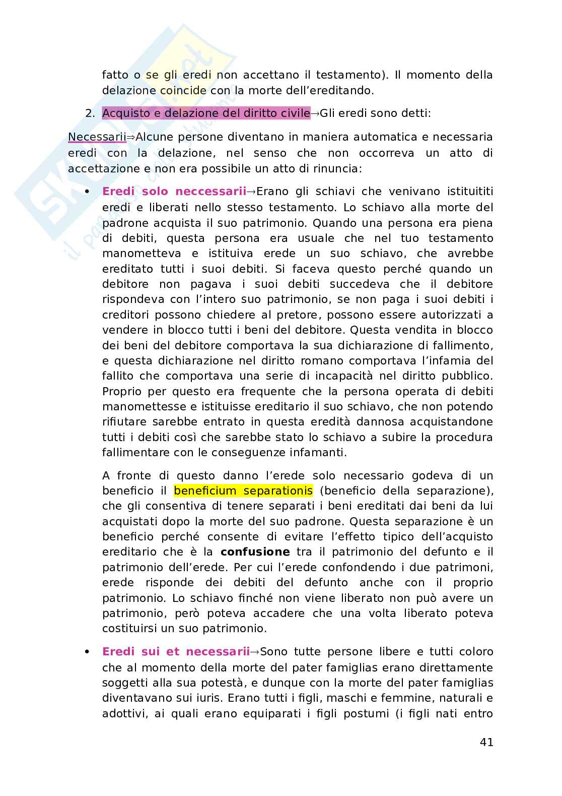 Istituzioni di diritto romano Pag. 41