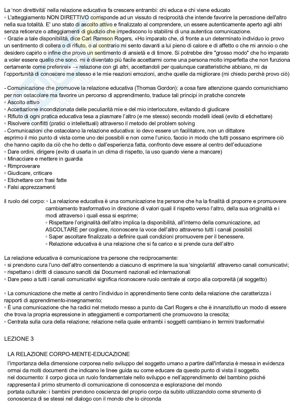 Appunti discorsivi e schematici di Pedagogia generale Pag. 6
