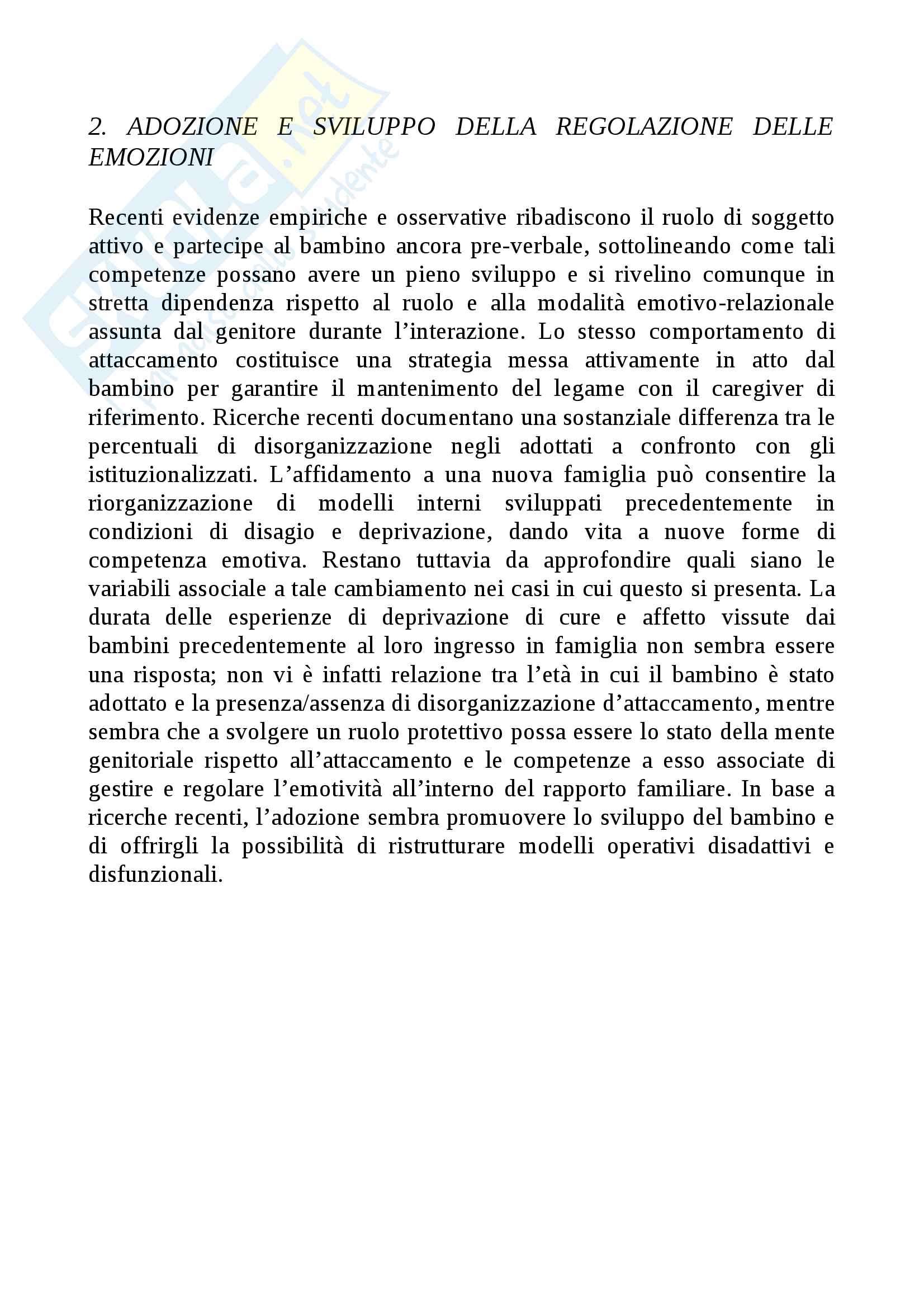 Riassunto esame Psicologia Scolastica. Libro consigliato "Lo sviluppo della competenza emotiva. Dall'infanzia all'adolescenza. Percorsi tipi e atipici e strumenti di valutazione Gavazzi, Crugnola Ed Unicopli" Pag. 16