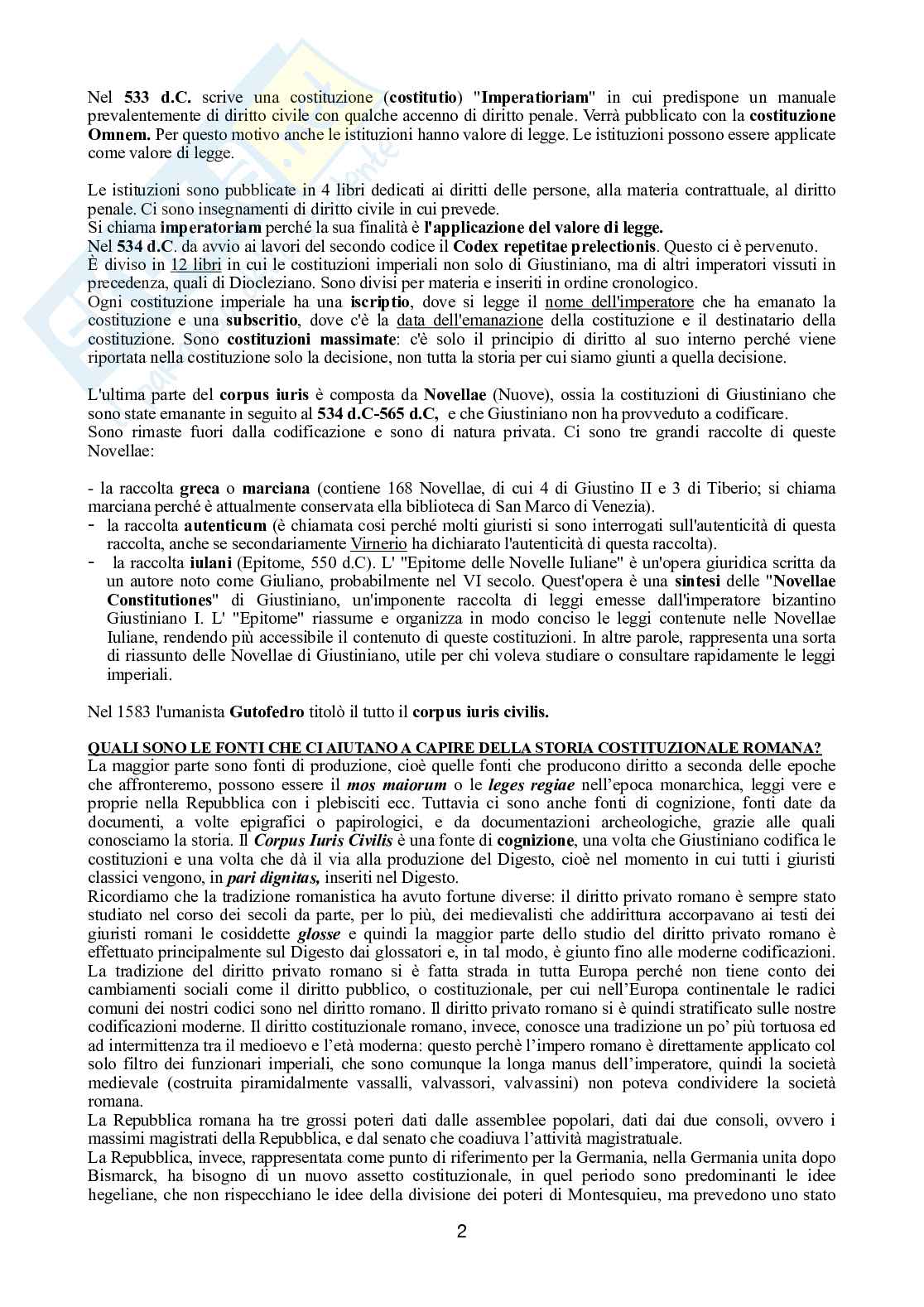 Diritto romano, primo semestre Pag. 2