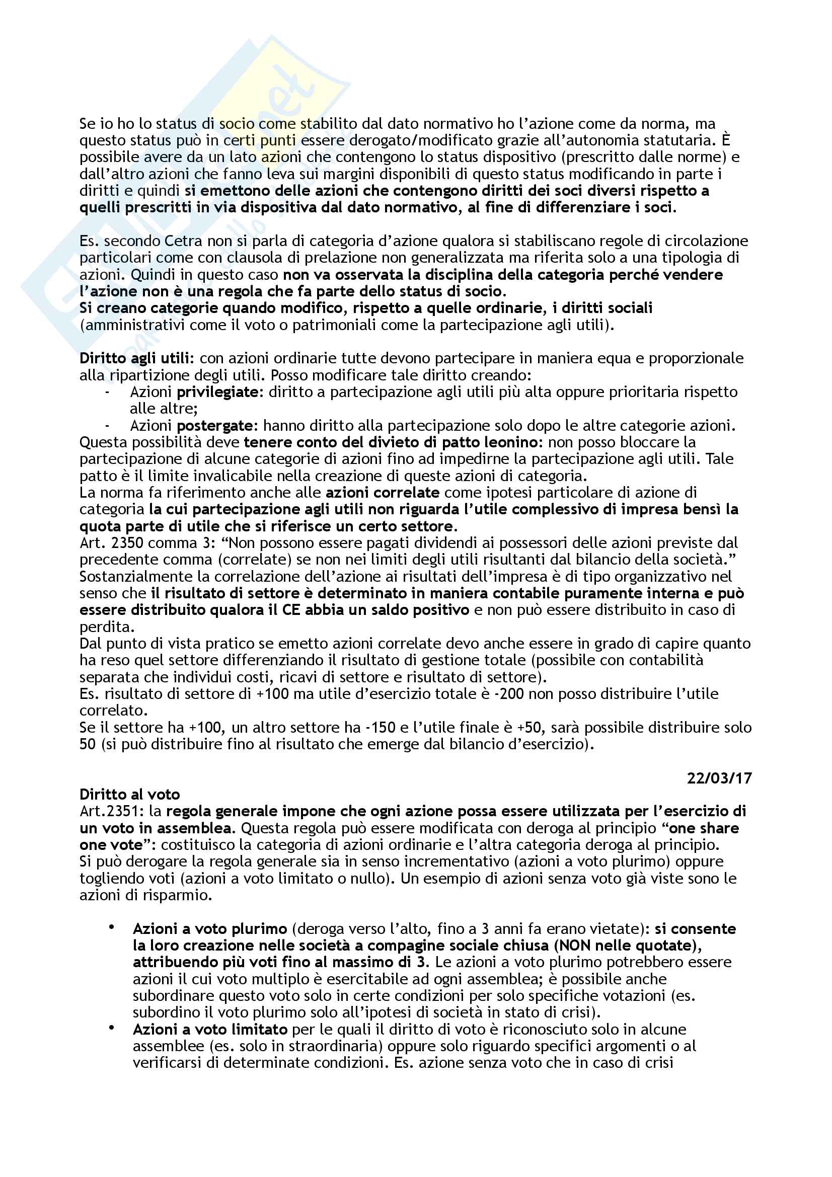 Diritto delle Società Pag. 26