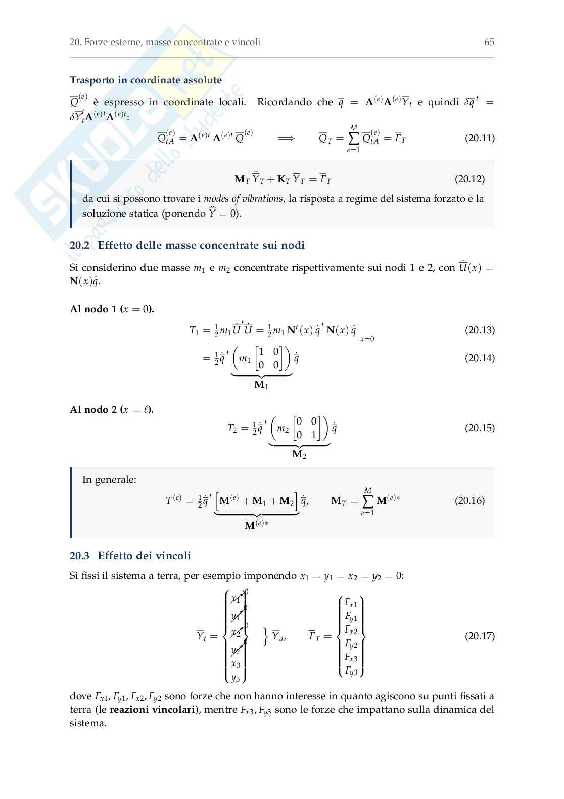 Appunti Mechanical vibration Pag. 71