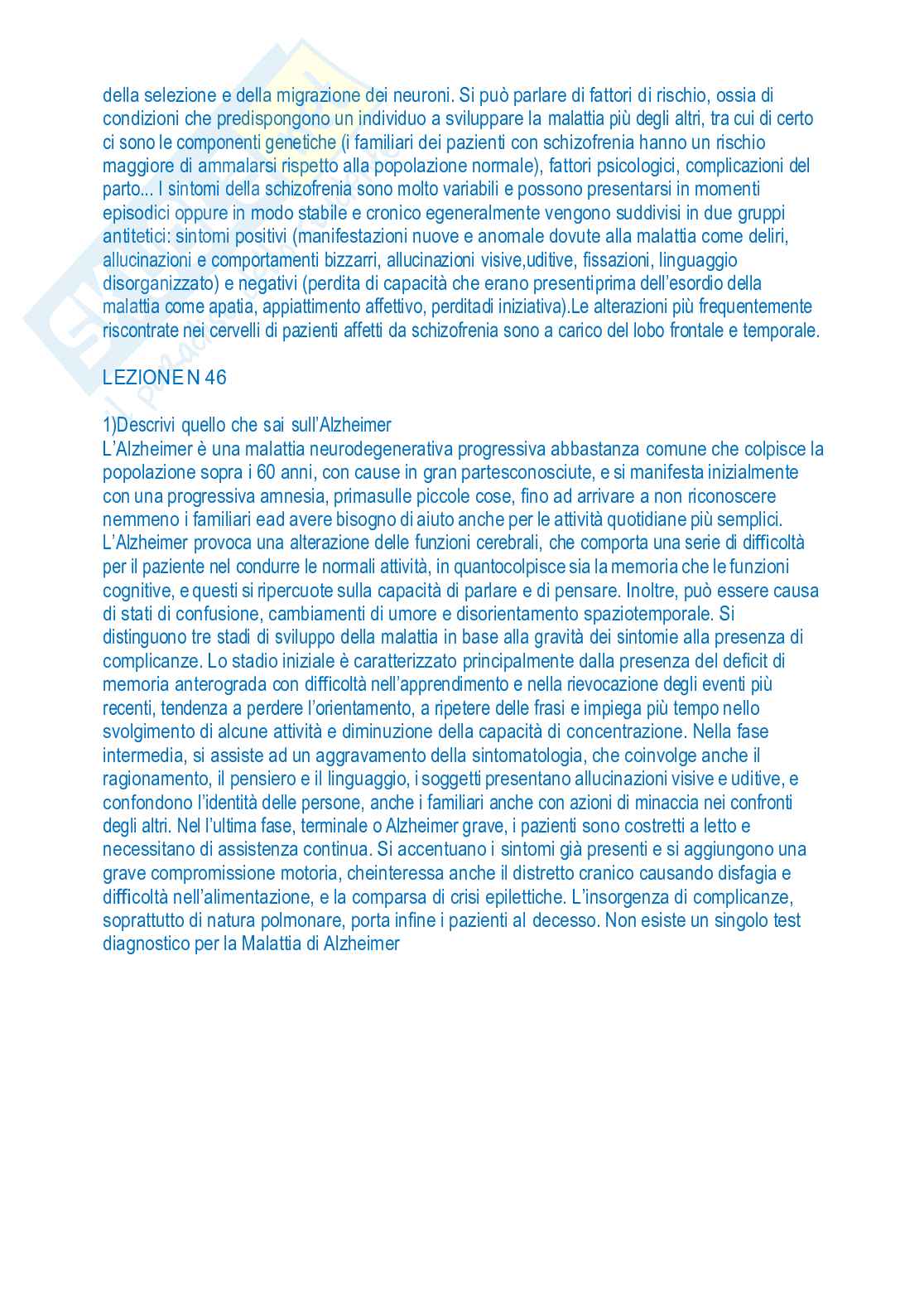 Risposte domande aperte Psicobiologia e psicologia fisiologica aggiornate al 2023 Pag. 36