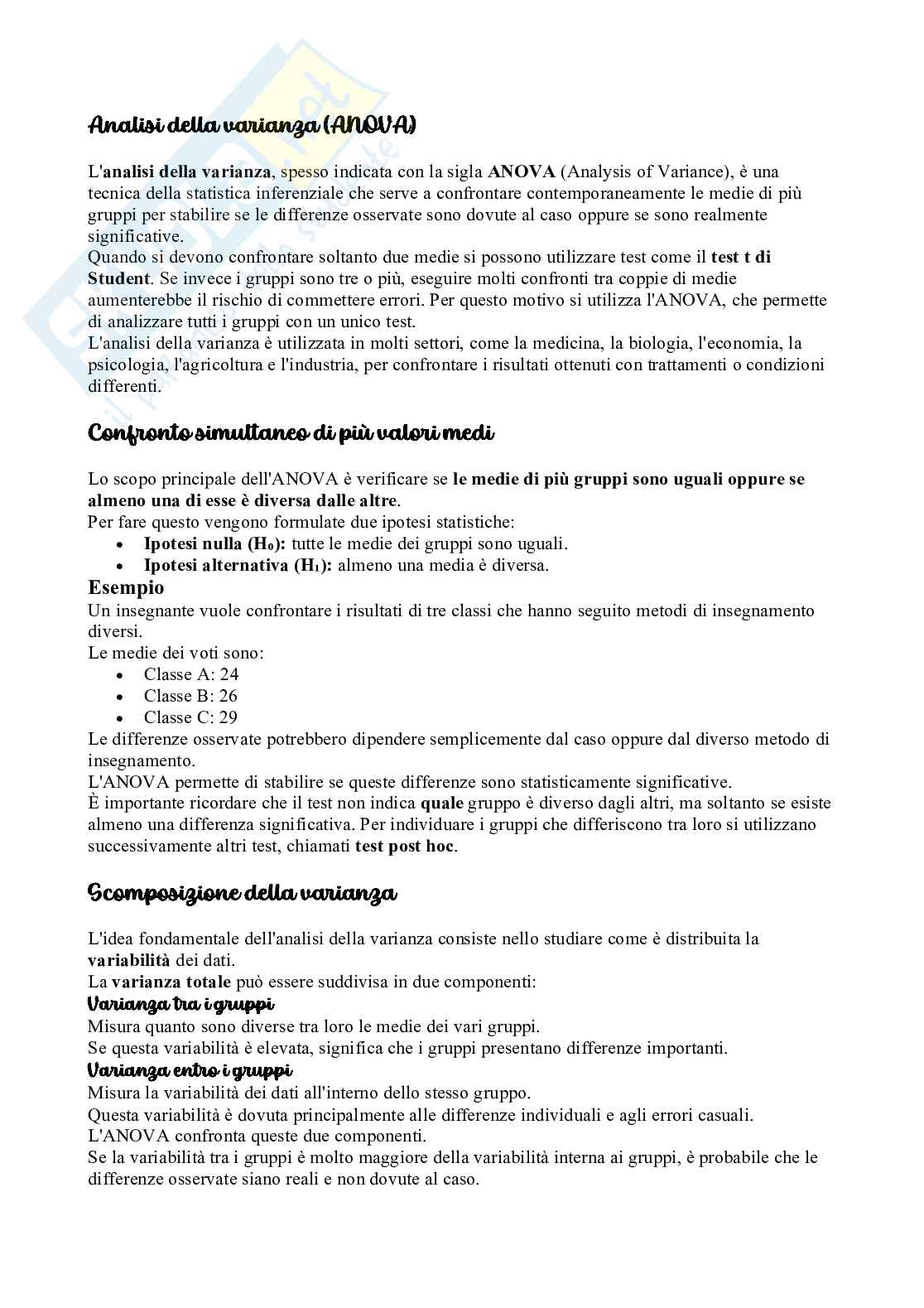 Argomenti di Statistica applicata  Pag. 26