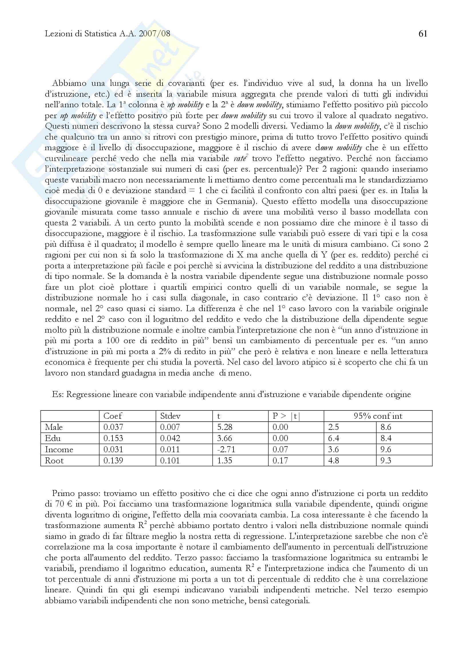 Metodi quantitativi della ricerca sociale - Lezioni Pag. 61