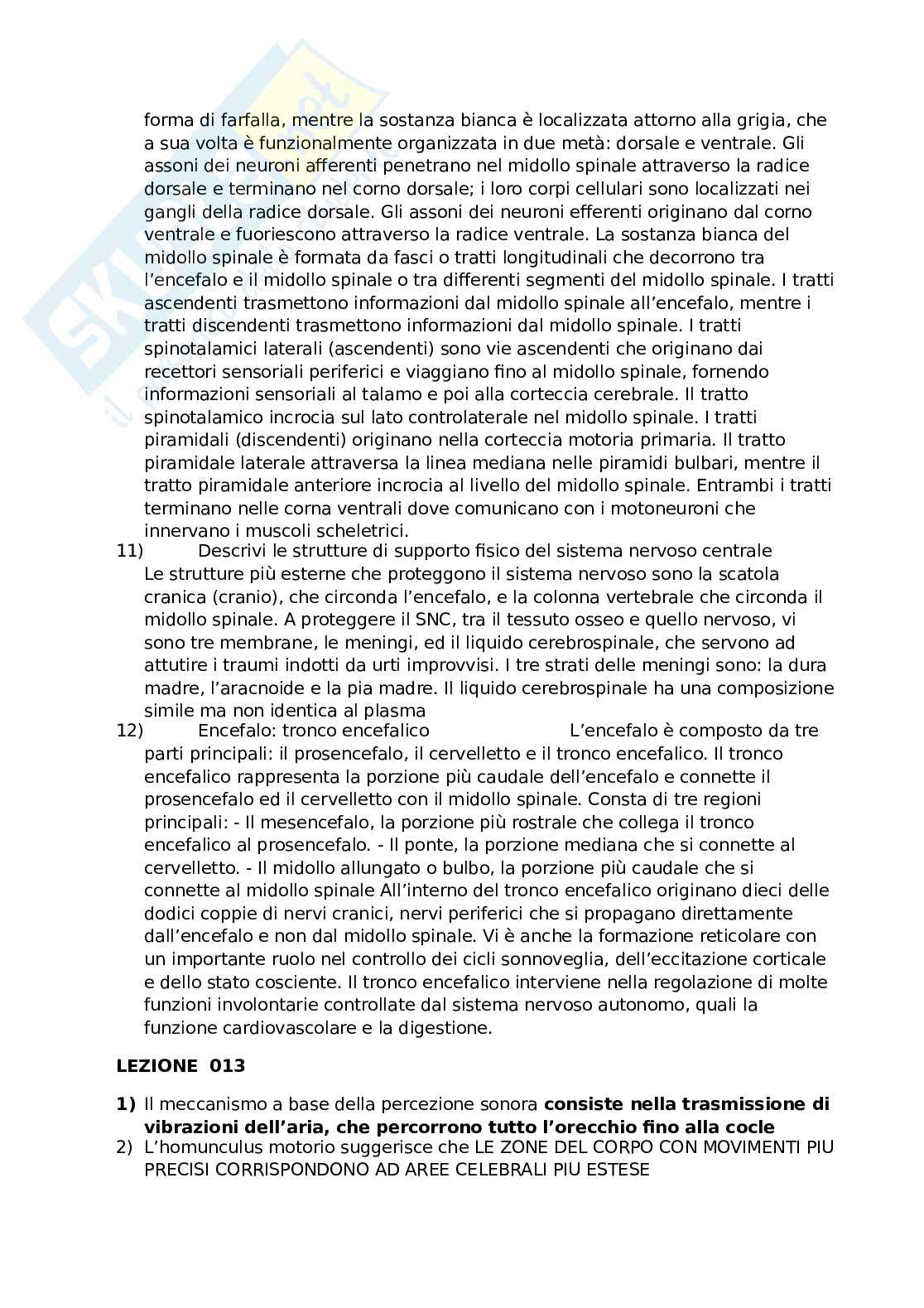 Paniere completo Fisiologia  Pag. 16