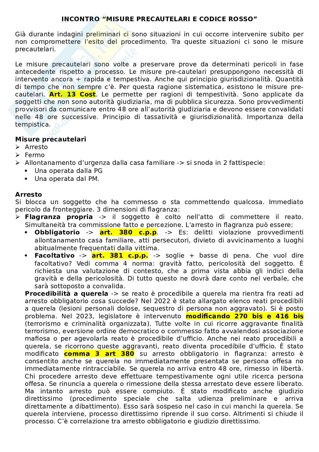Riassunto esame Procedura penale, Prof. Conti Carlotta, libro consigliato Manuale di procedura penale, Conti, Tonini Pag. 11