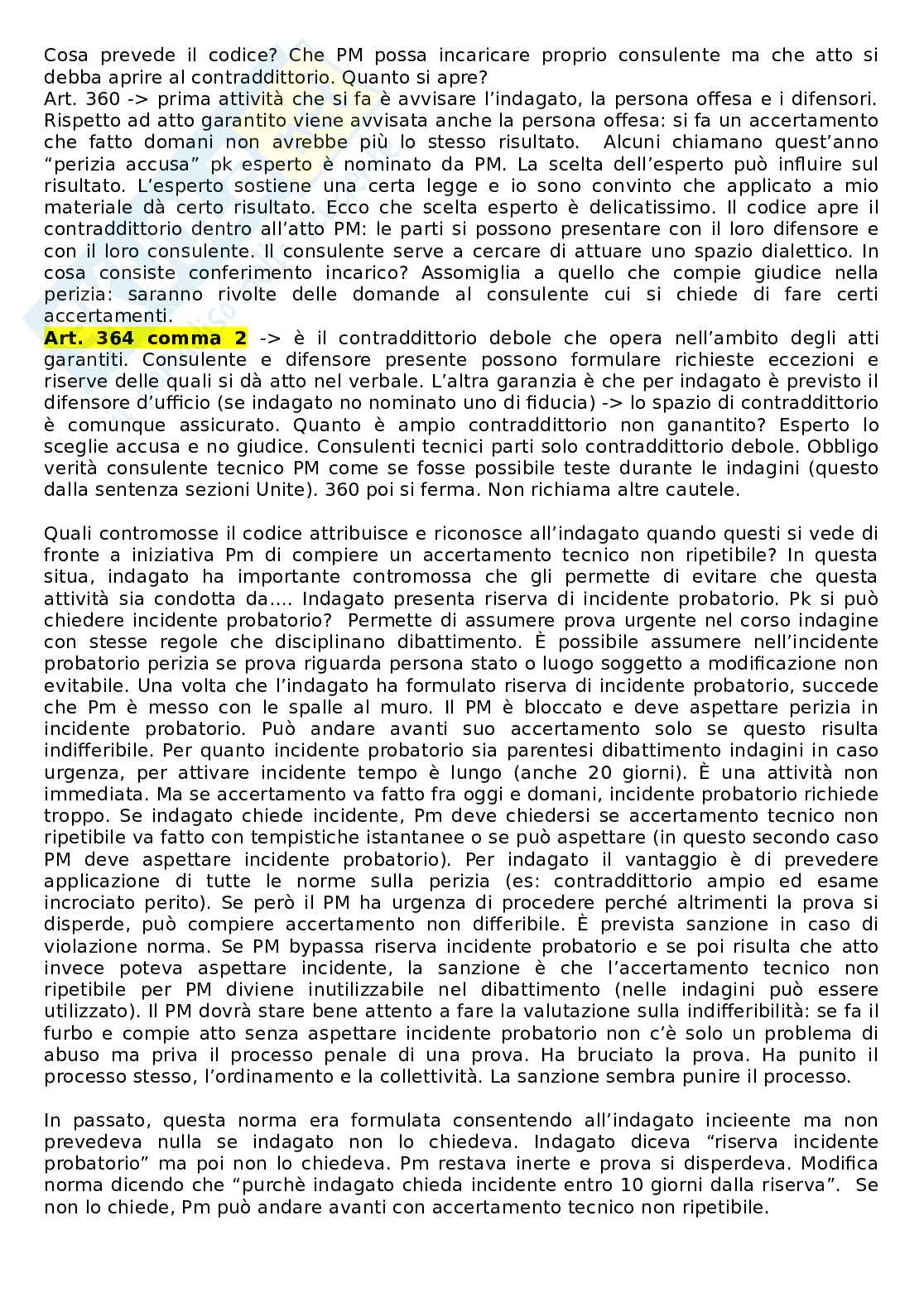 Riassunto esame Procedura penale, Prof. Conti Carlotta, libro consigliato Manuale di procedura penale, Conti, Tonini Pag. 41