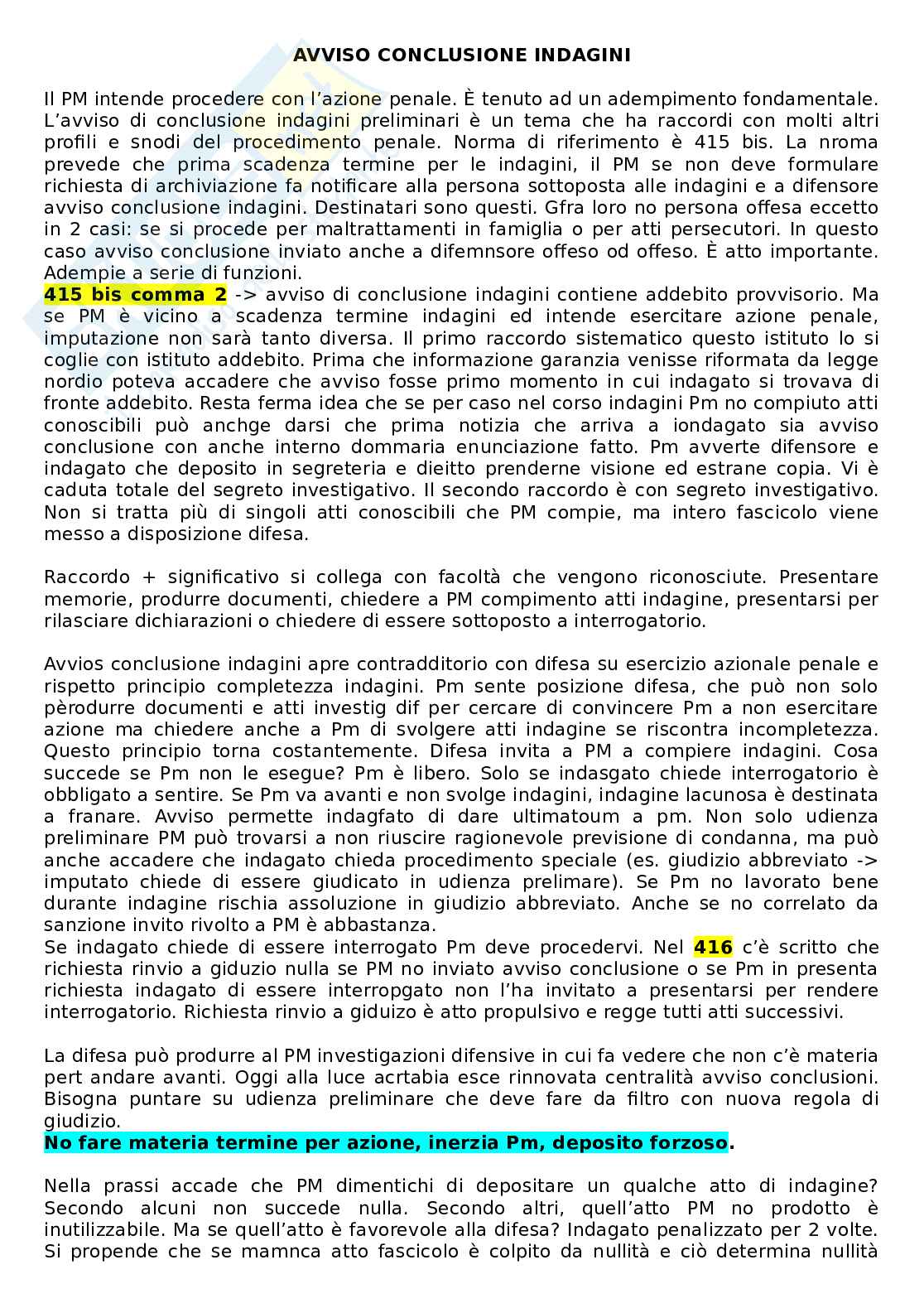 Riassunto esame Procedura penale, Prof. Conti Carlotta, libro consigliato Manuale di procedura penale, Conti, Tonini Pag. 71
