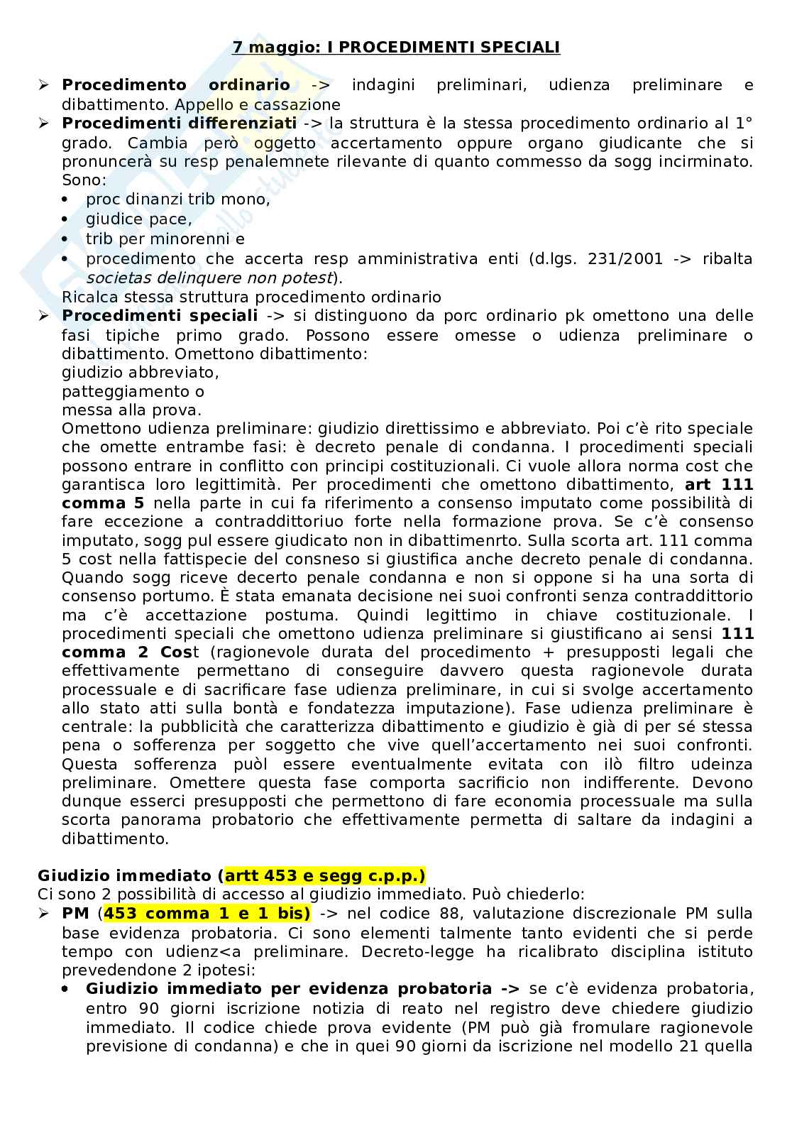 Riassunto esame Procedura penale, Prof. Conti Carlotta, libro consigliato Manuale di procedura penale, Conti, Tonini Pag. 76