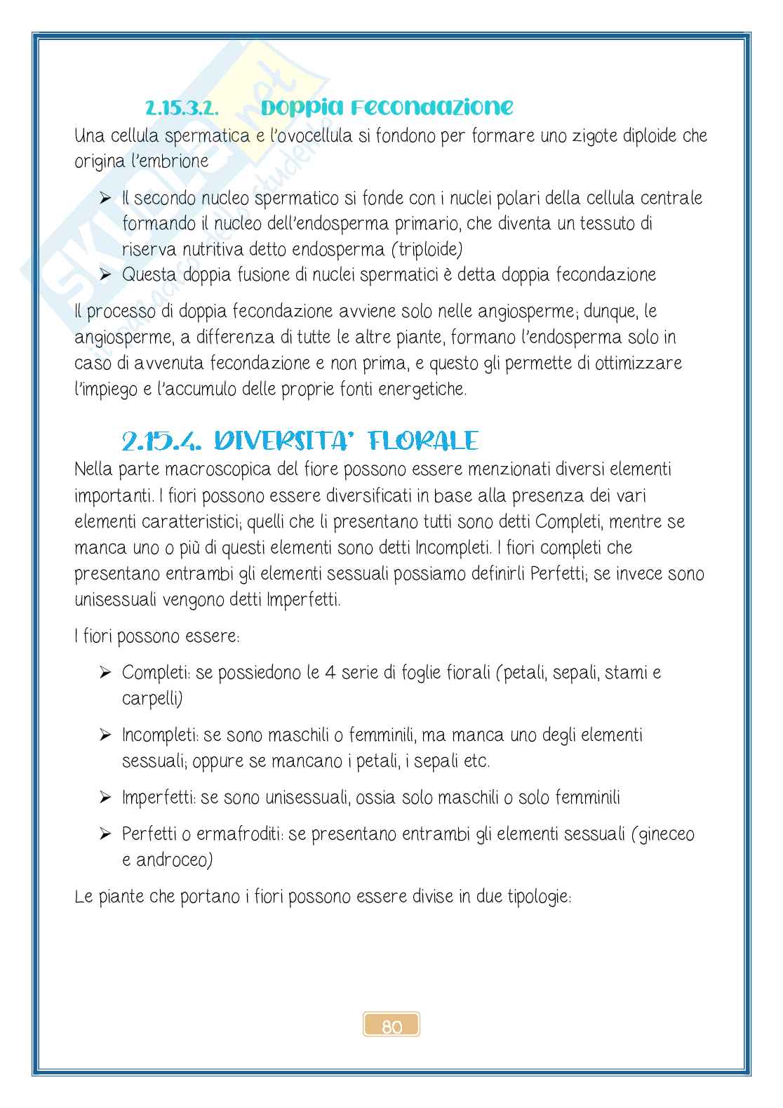 Biologia Vegetale - Programma Completo Pag. 81
