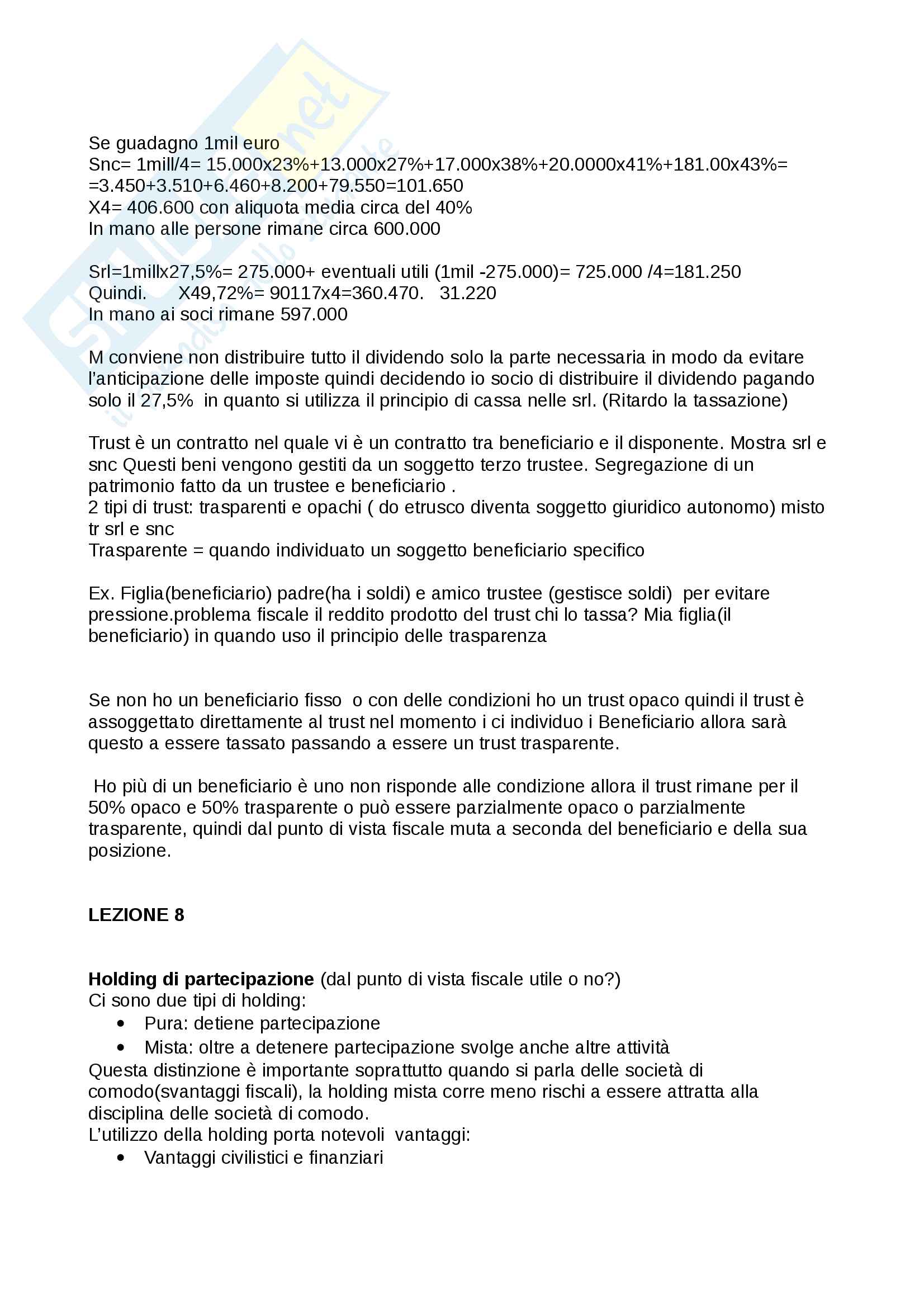Pianificazione fiscale, prof Cremona anno 2016/2017 Pag. 16