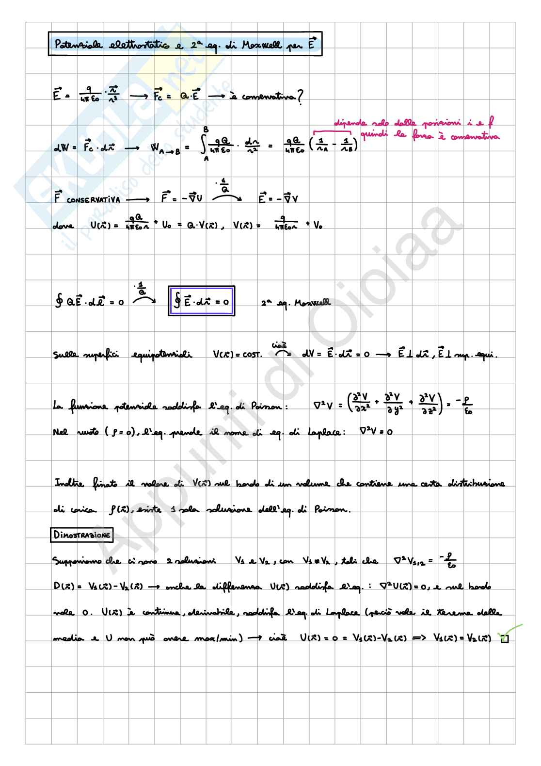 Dimostrazioni di Fisica II Pag. 2