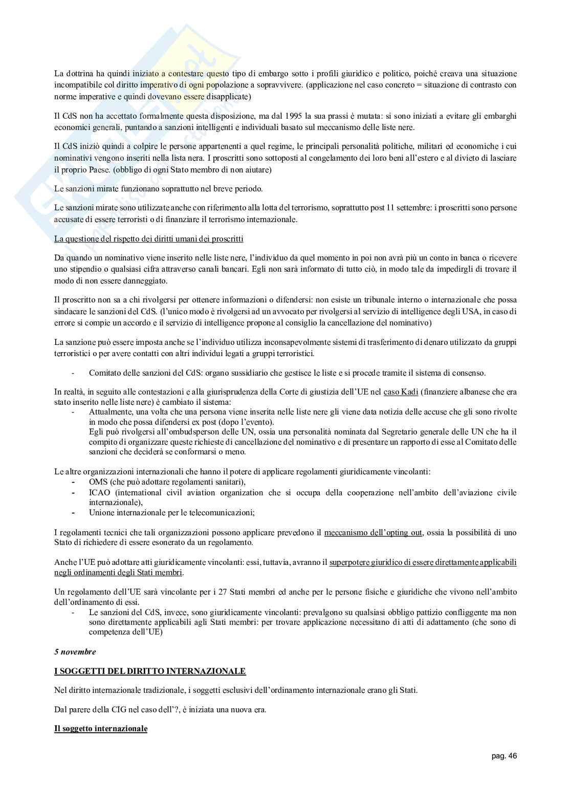 Appunti delle lezioni di Diritto internazionale   Pag. 46