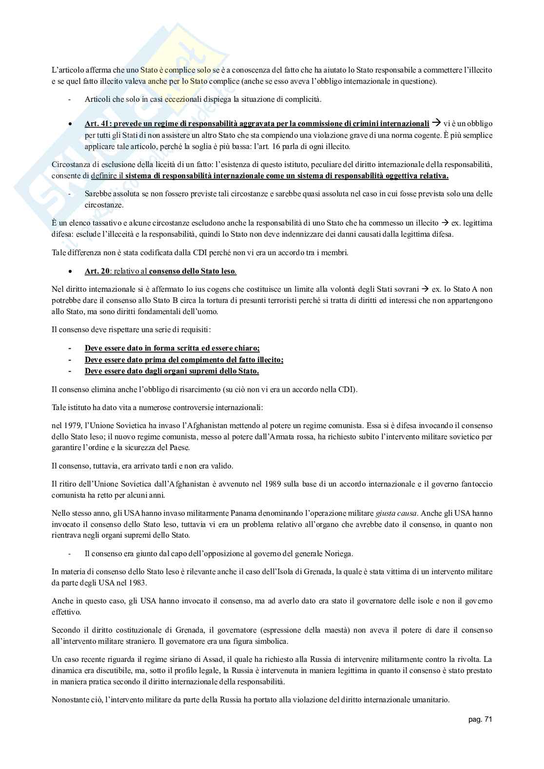 Appunti delle lezioni di Diritto internazionale   Pag. 71