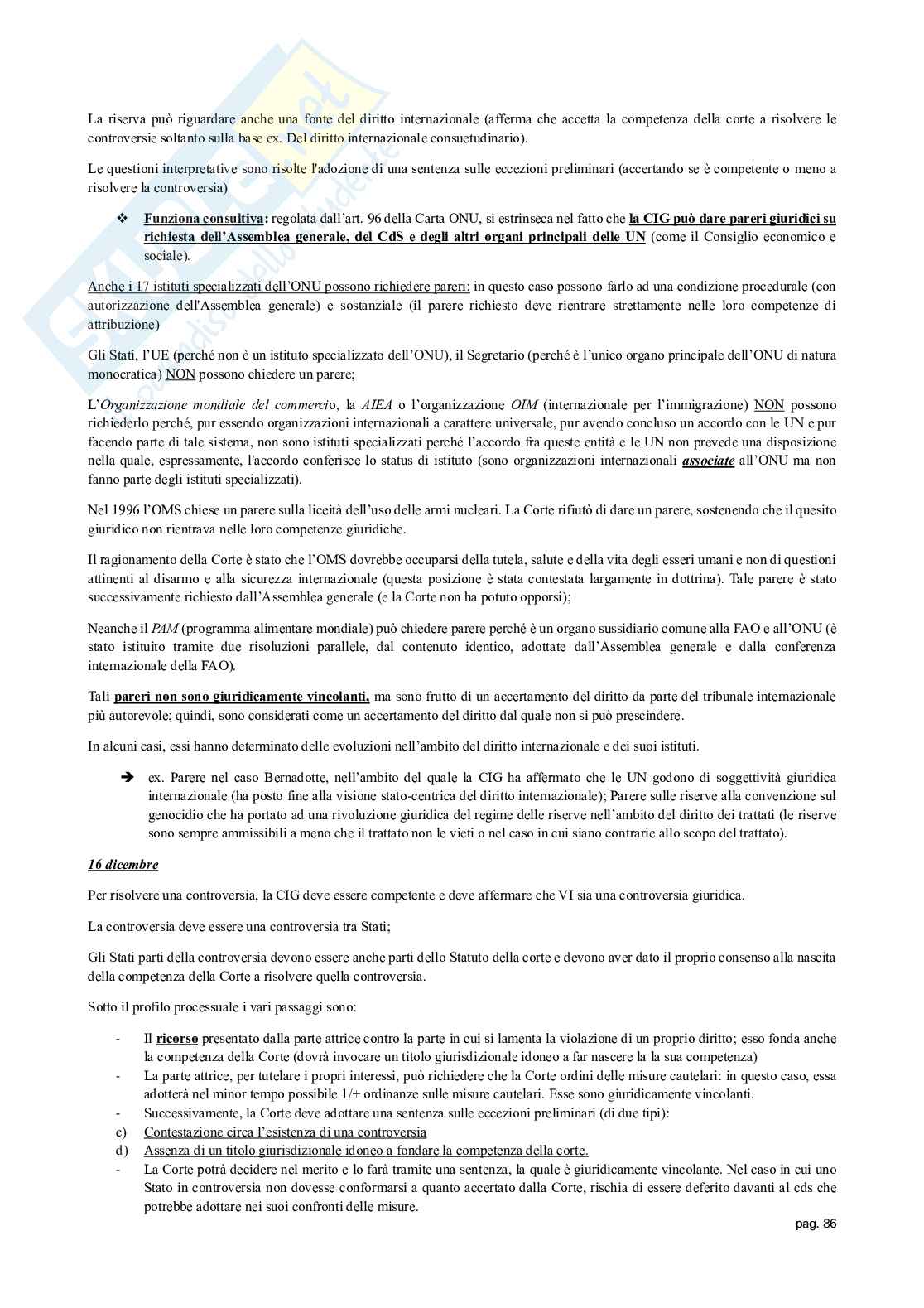 Appunti delle lezioni di Diritto internazionale   Pag. 86