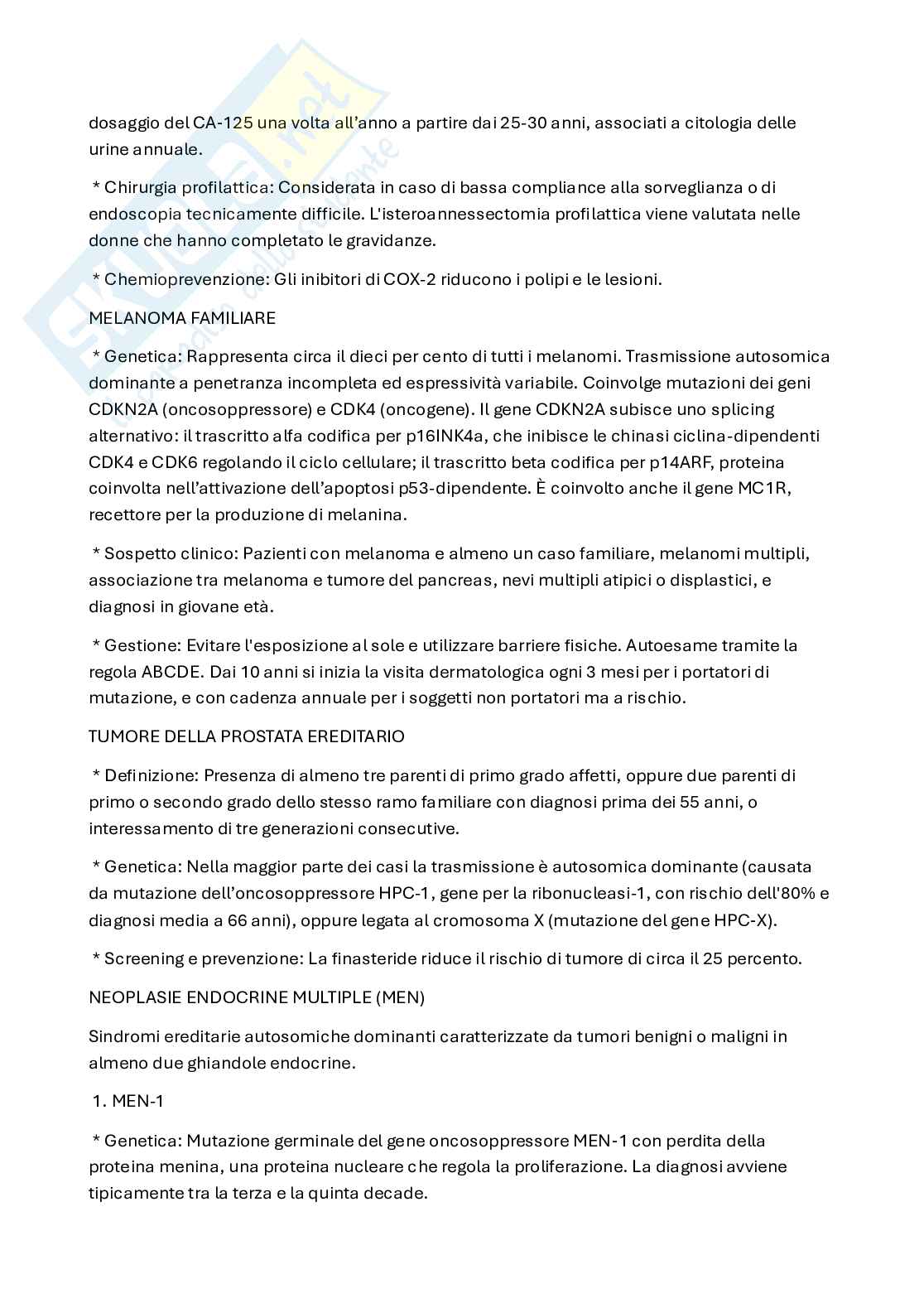Carcinoma retto e tumori familiari Pag. 6
