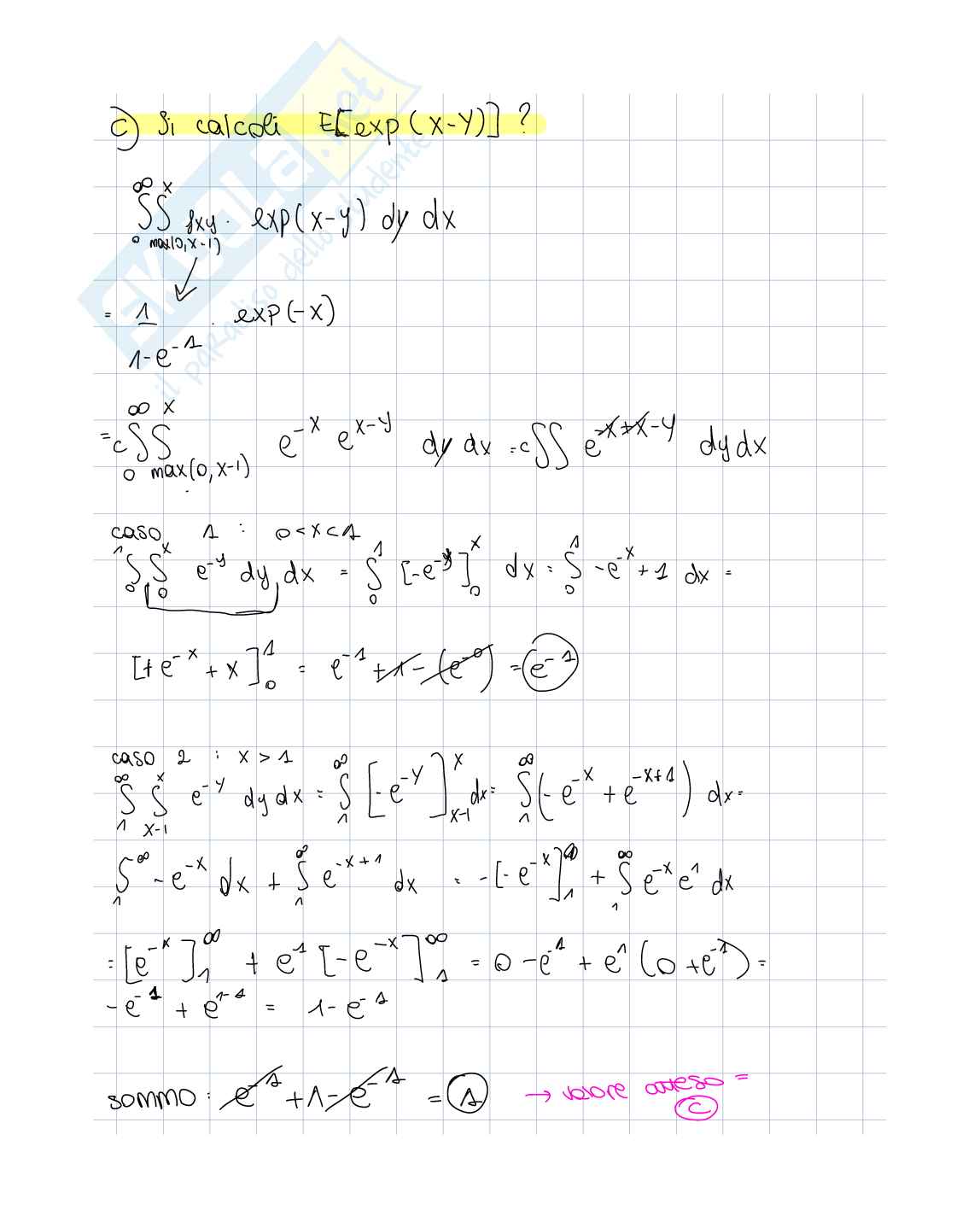 Compito prima e seconda parte Probabilità Pag. 6