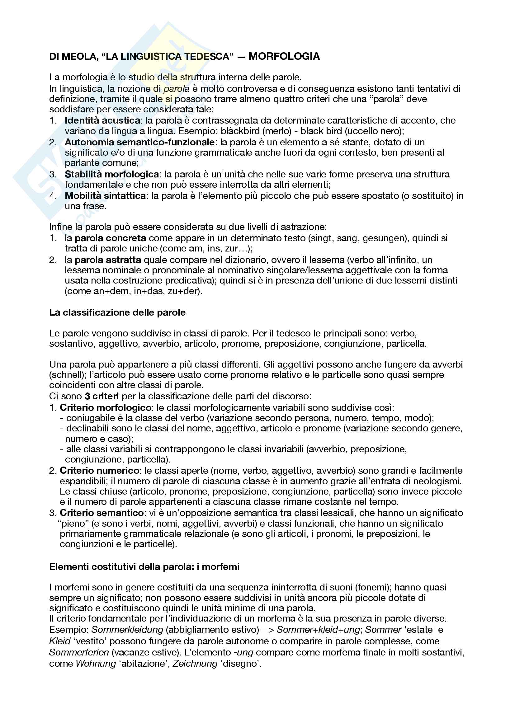 La Linguistica Tedesca Unintroduzione Con Esercizi E