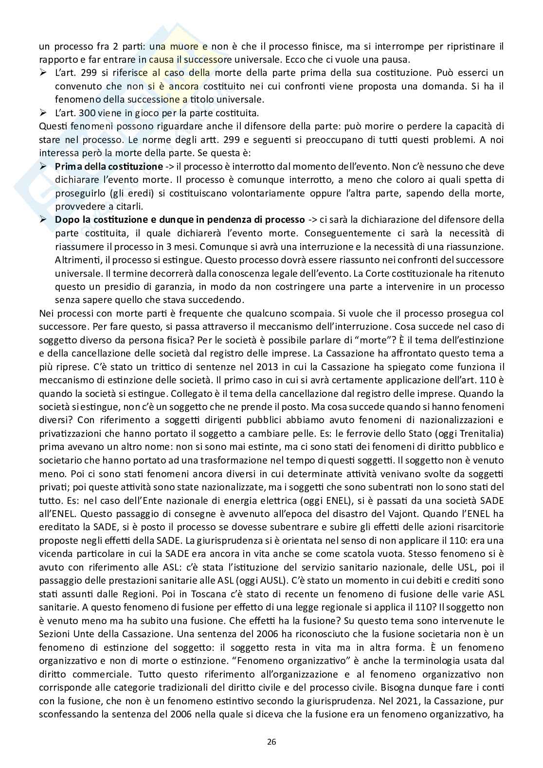Appunti di Diritto processuale civile (modulo B) Pag. 26