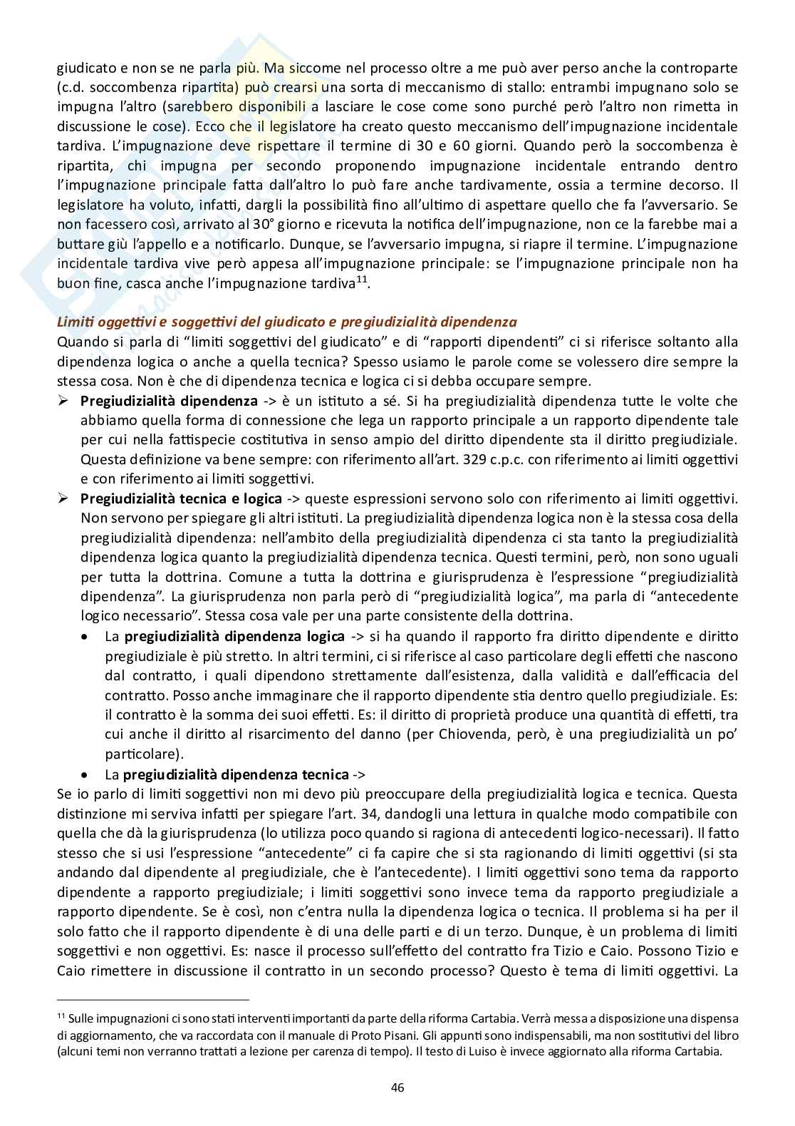 Appunti di Diritto processuale civile (modulo B) Pag. 46
