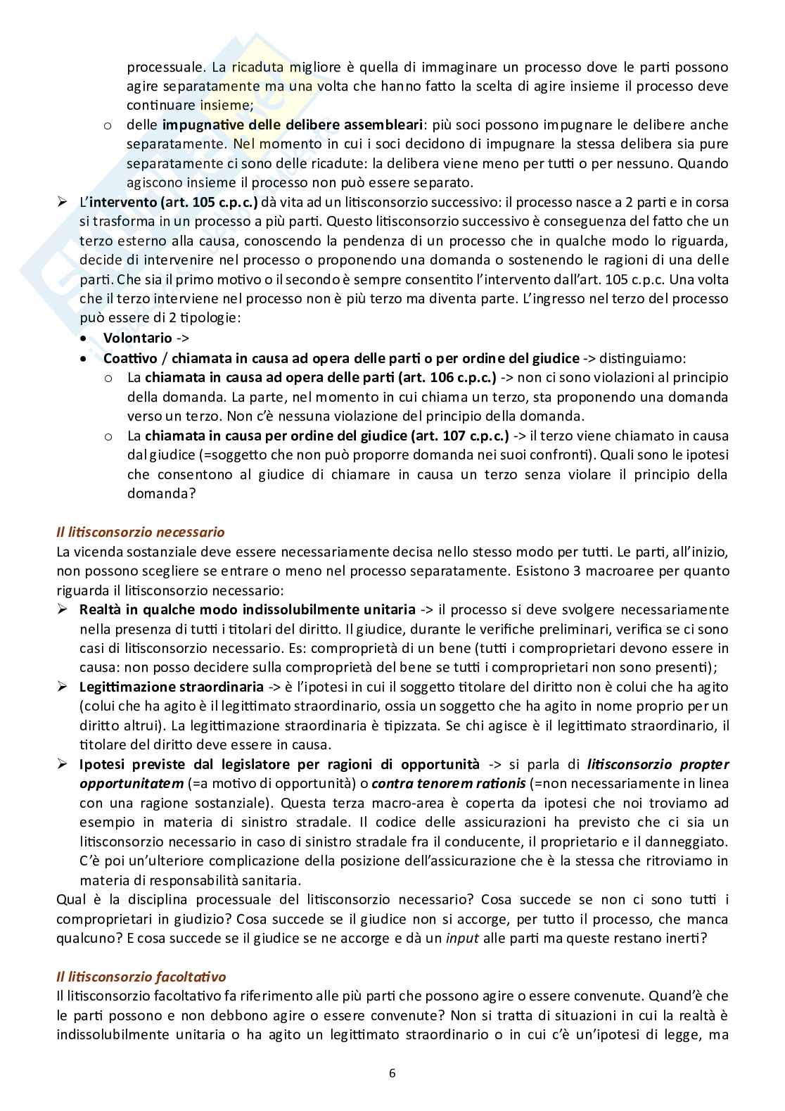Appunti di Diritto processuale civile (modulo B) Pag. 6