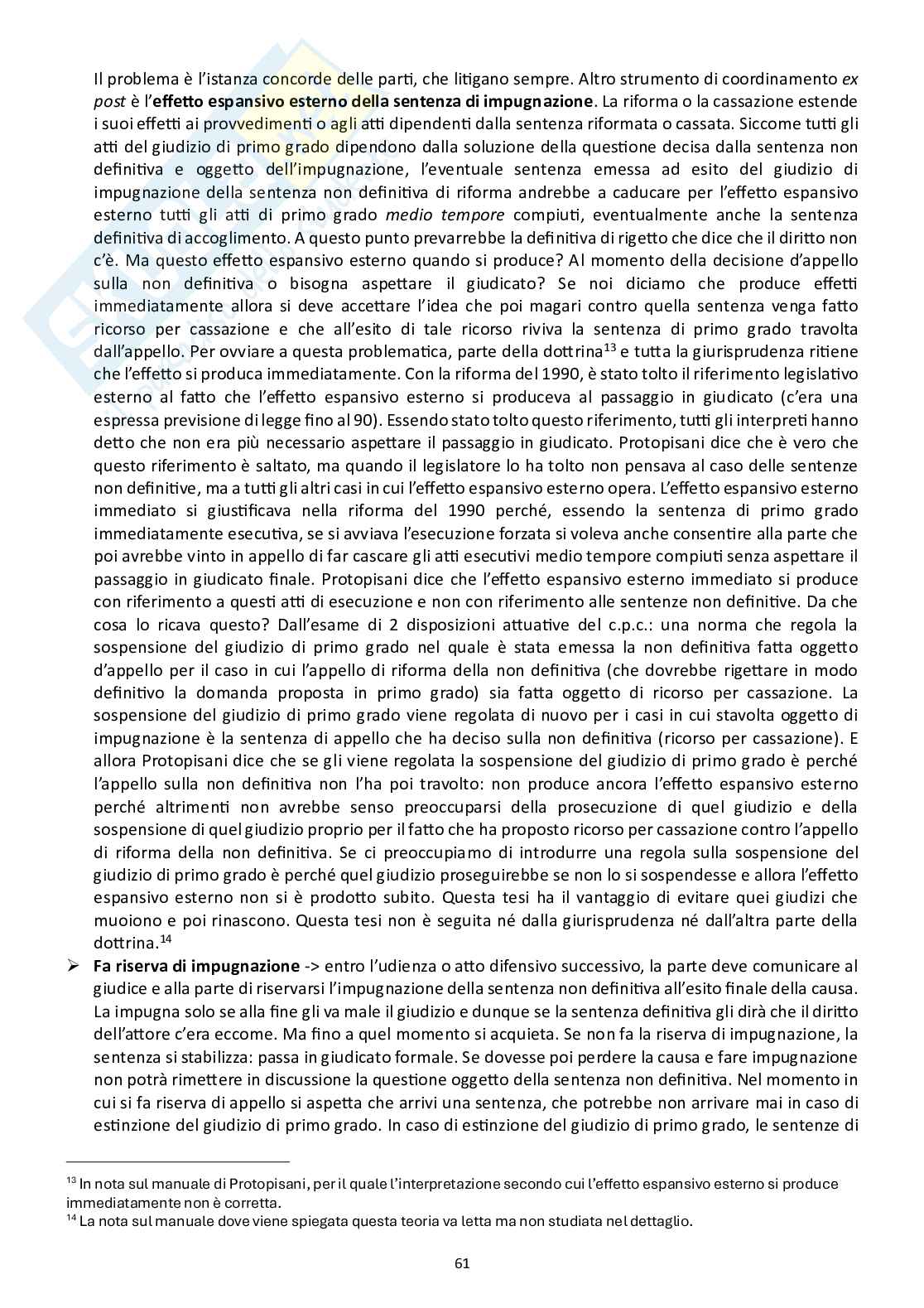 Appunti di Diritto processuale civile (modulo B) Pag. 61