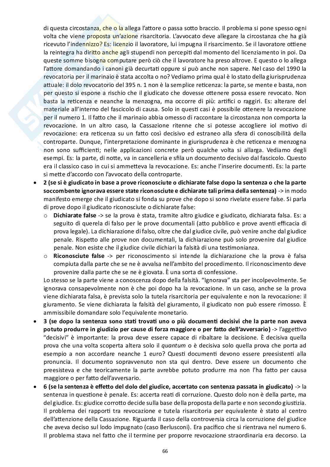 Appunti di Diritto processuale civile (modulo B) Pag. 66