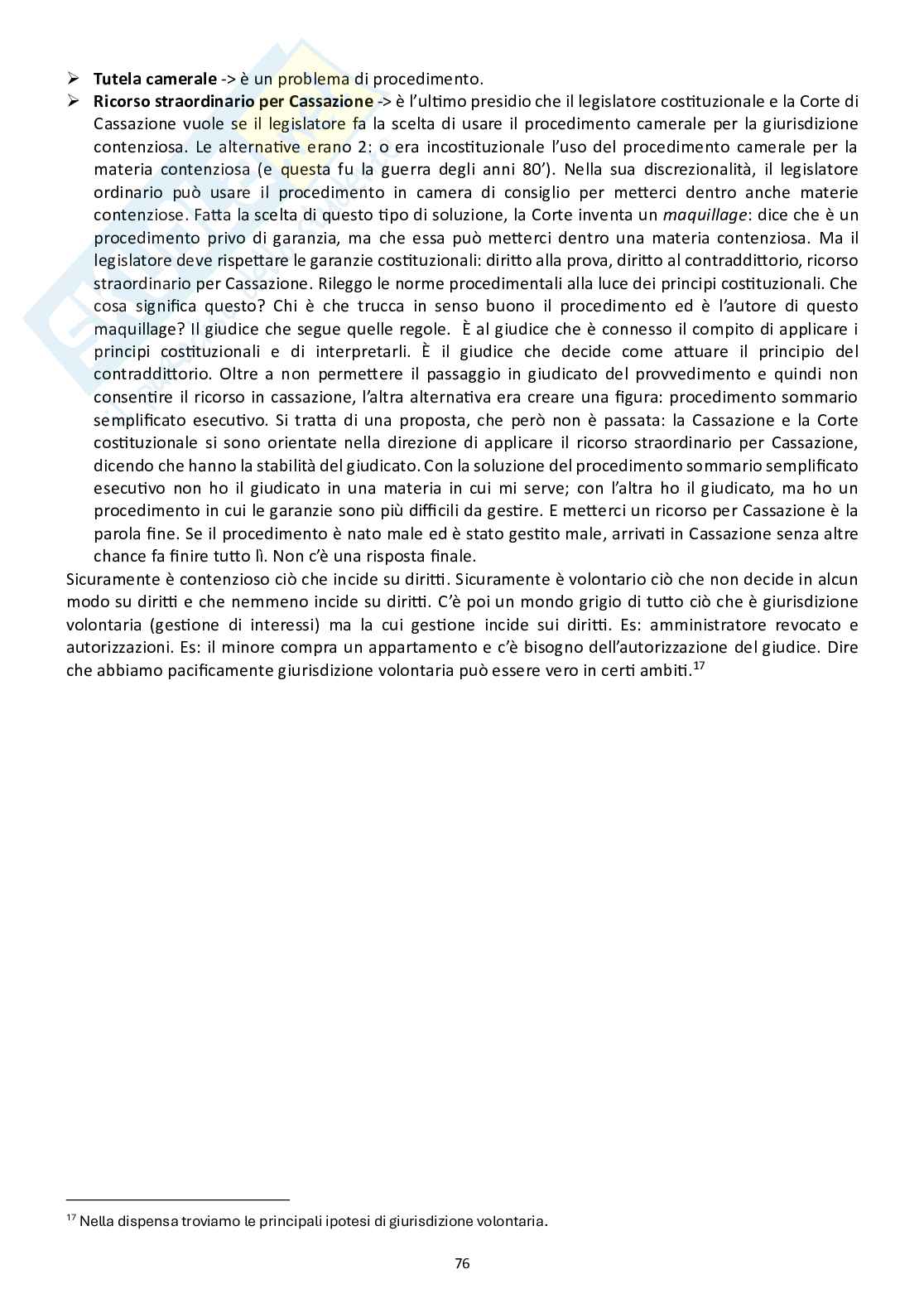 Appunti di Diritto processuale civile (modulo B) Pag. 76