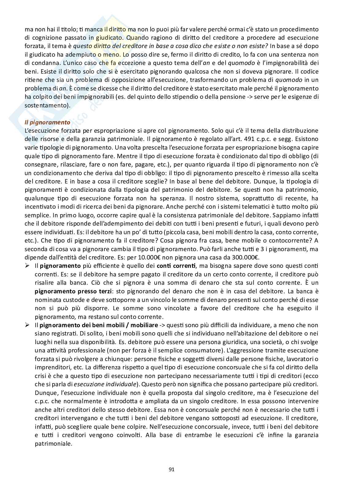 Appunti di Diritto processuale civile (modulo B) Pag. 91