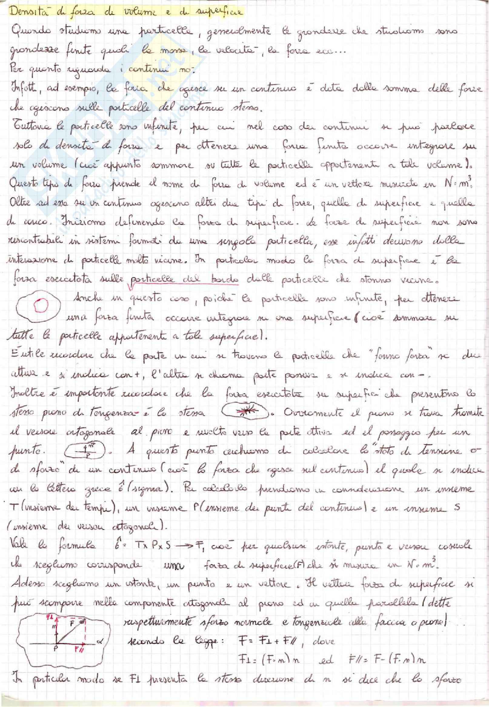 Meccanica dei Continui - Appunti Pag. 1