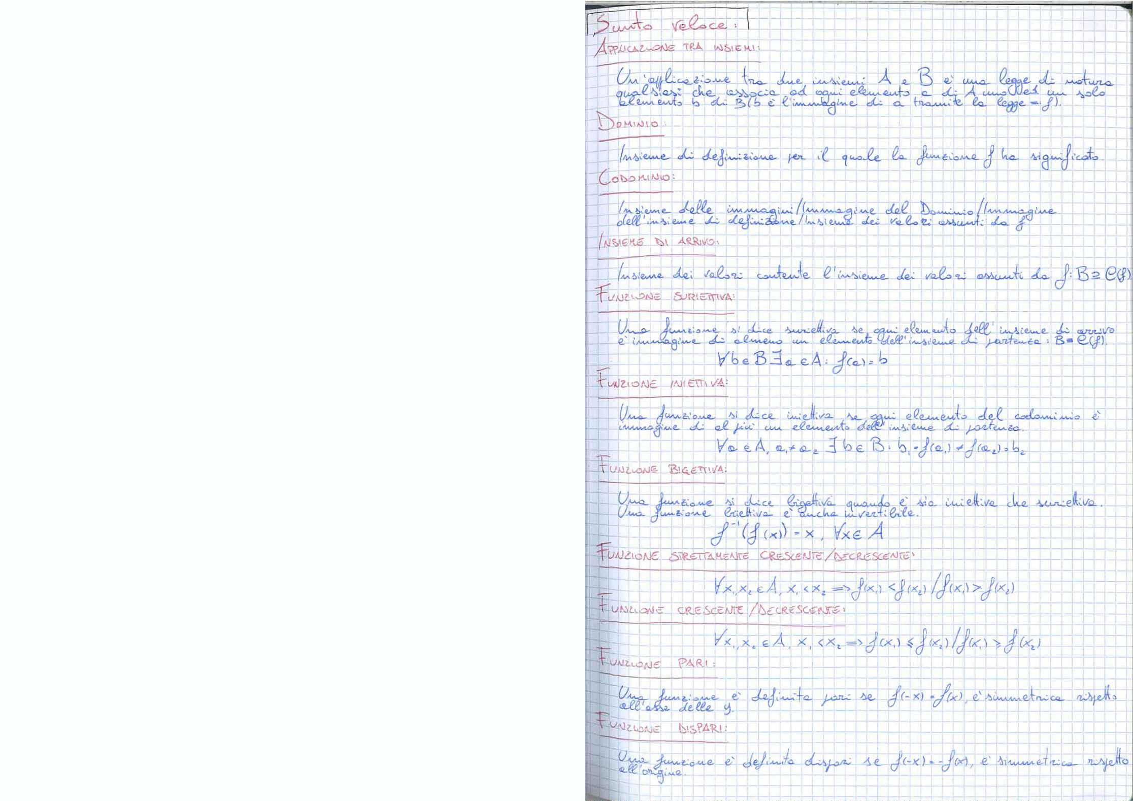 Analisi 1 (sunto) Pag. 1