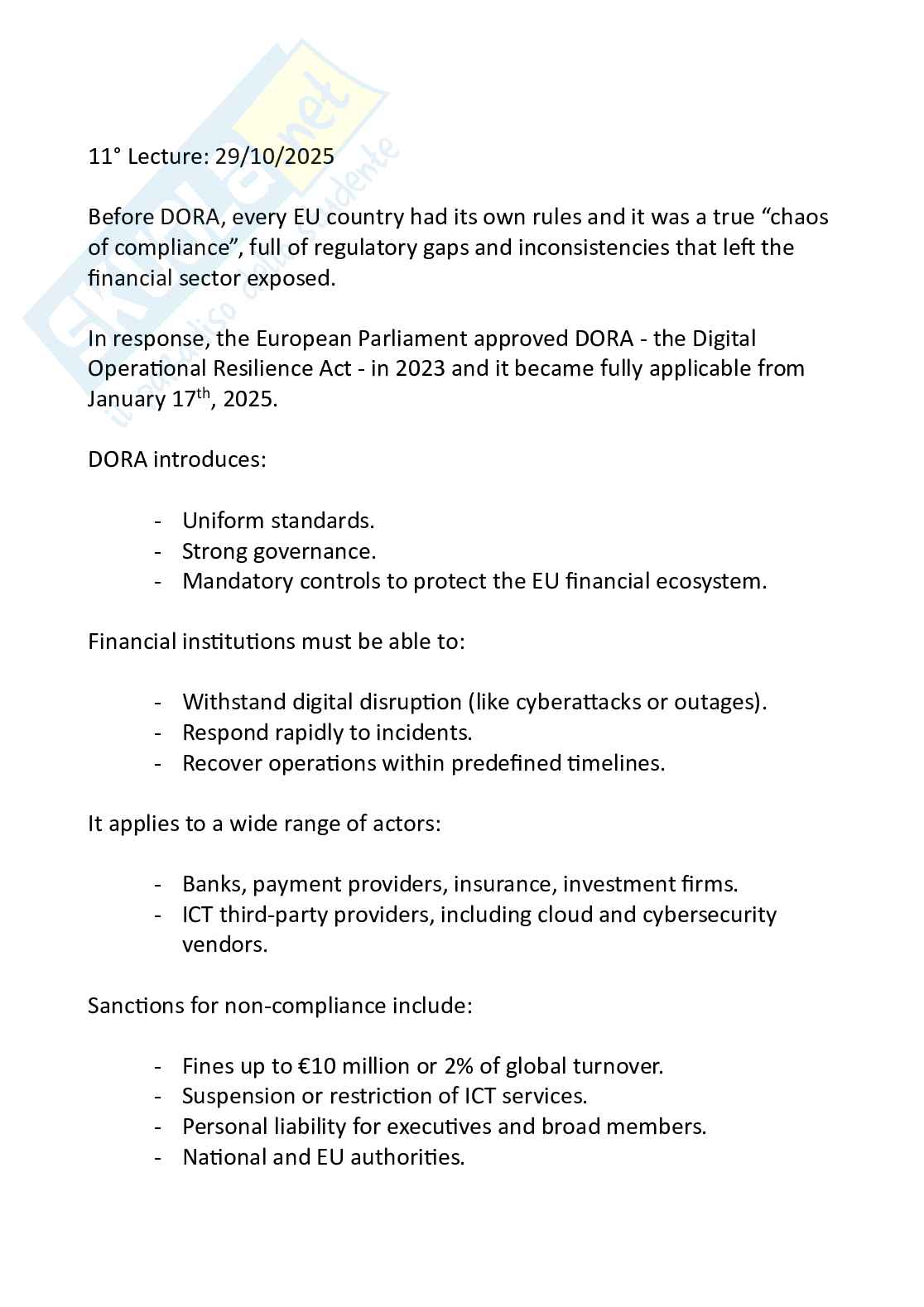 Appunti Information and technology law (parte 2) Pag. 2