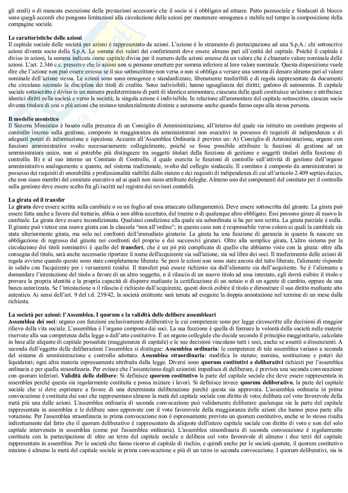 Paniere diritto commerciale - risposte aperte Pag. 31