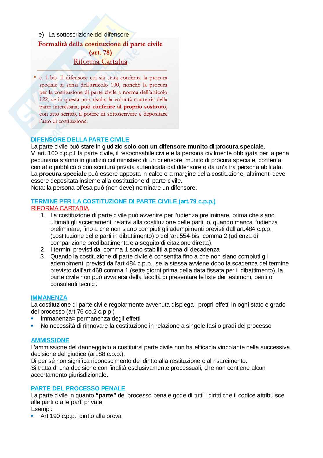 Appunti Procedura penale, primo semestre Pag. 61